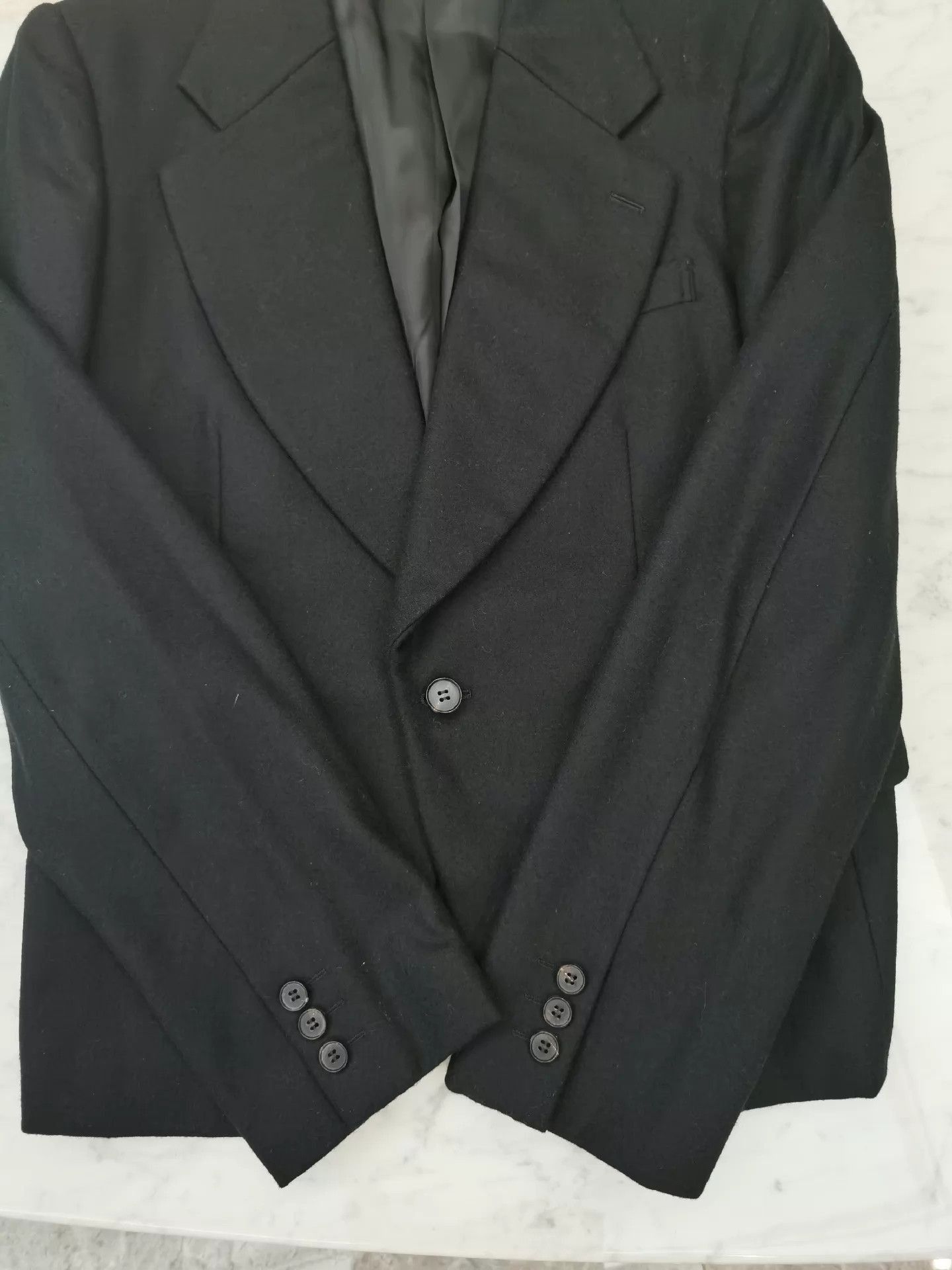 Comme des Garcons Wool Short Blazer in Black Size US M / EU 48-50 / 2 - 7 Thumbnail