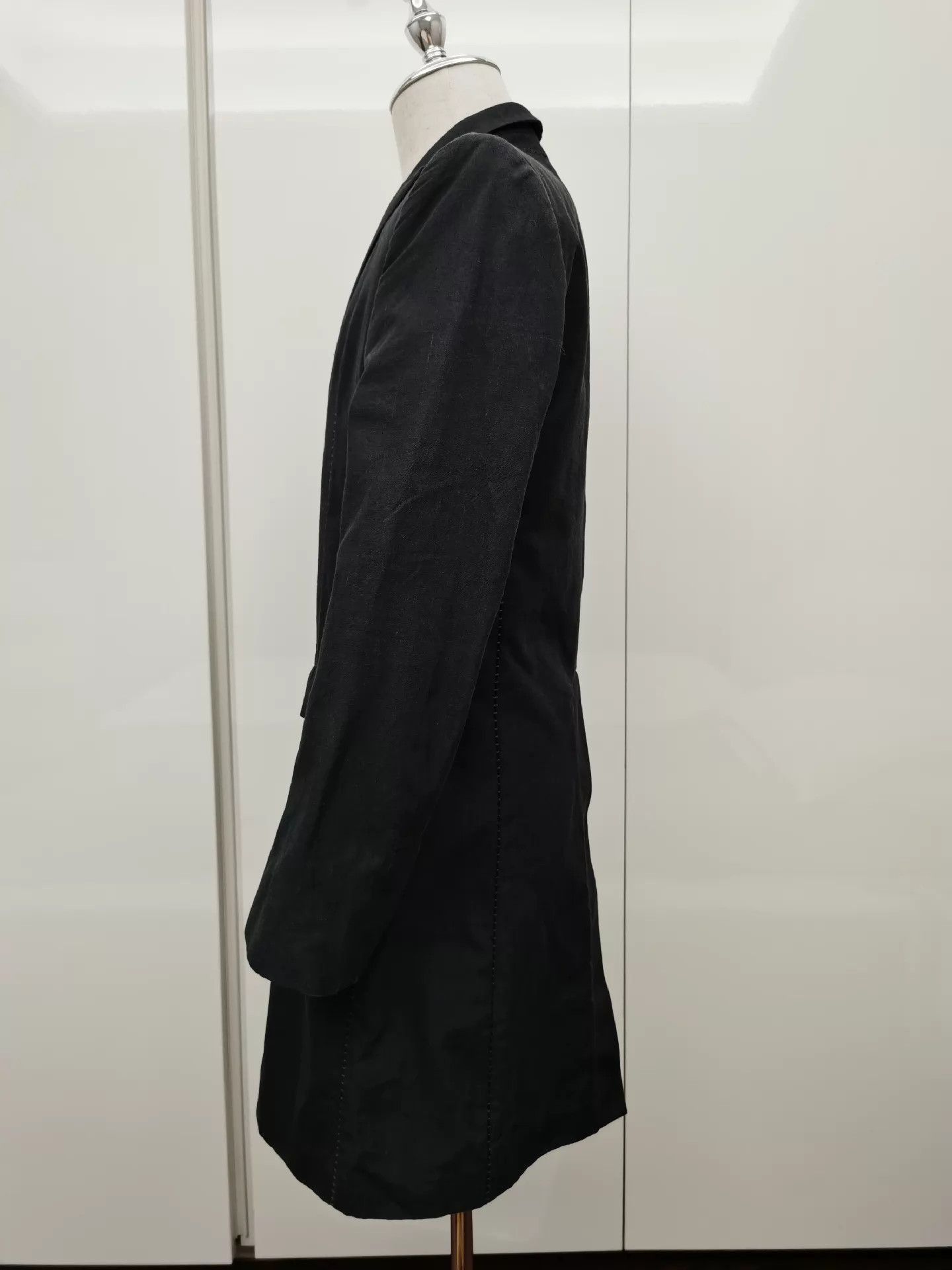 Leopold Bossert Rare Black Long Trench Coat in Size M Size US M / EU 48-50 / 2 - 4 Thumbnail