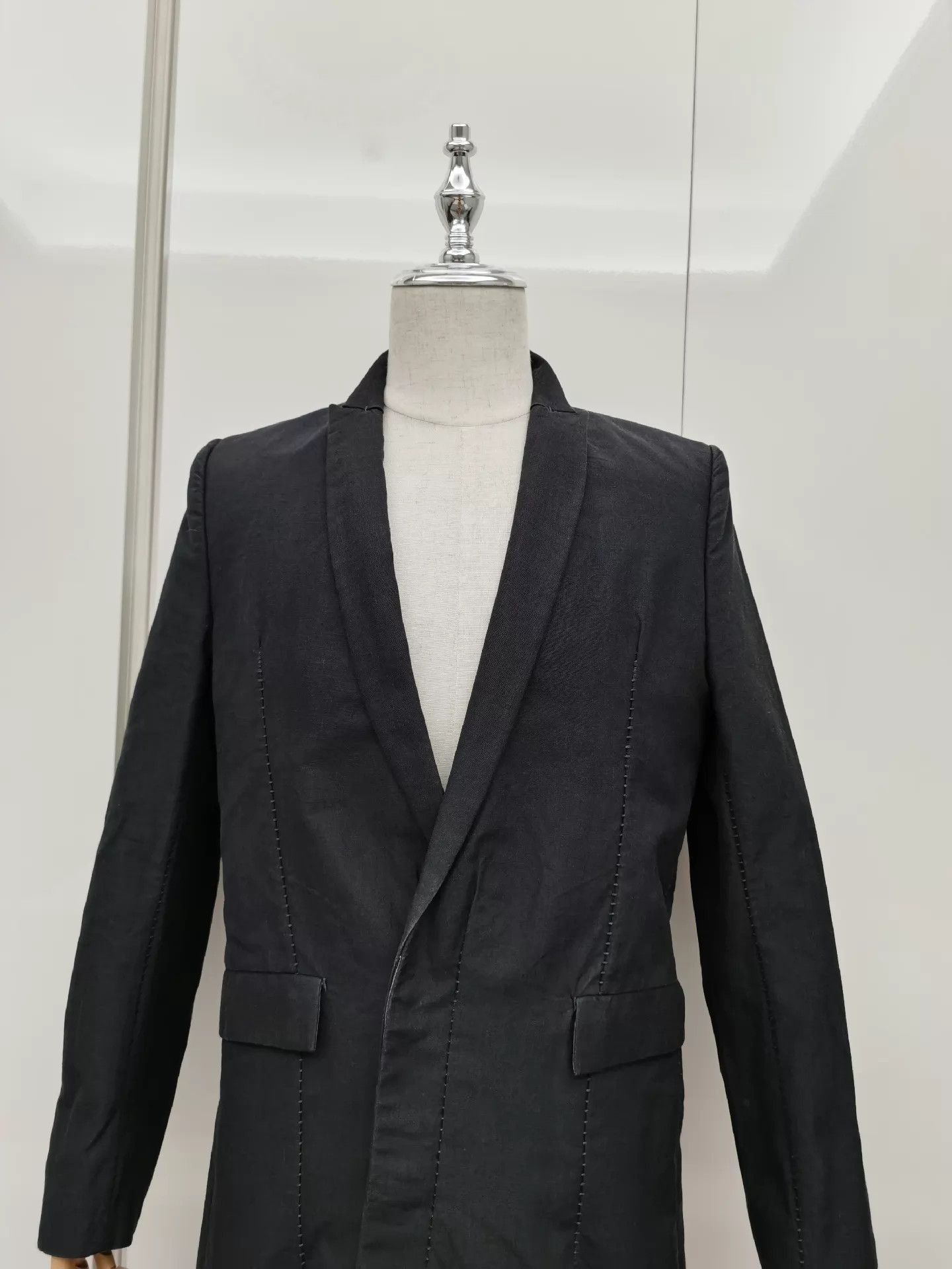 Leopold Bossert Rare Black Long Trench Coat in Size M Size US M / EU 48-50 / 2 - 2 Thumbnail