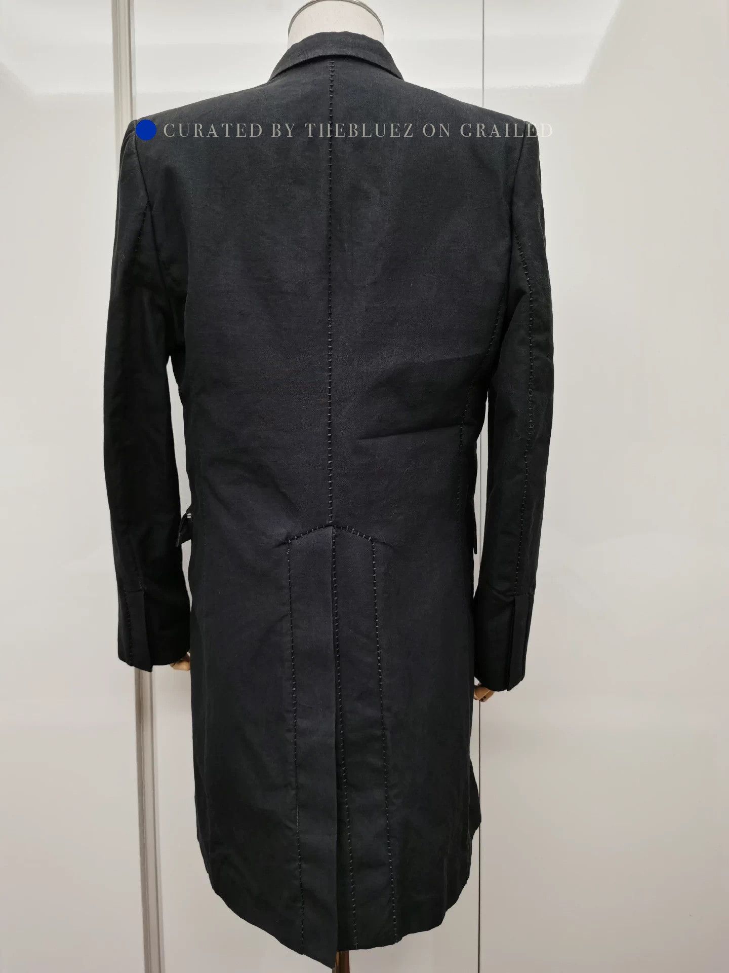 Leopold Bossert Rare Black Long Trench Coat in Size M Size US M / EU 48-50 / 2 - 3 Thumbnail