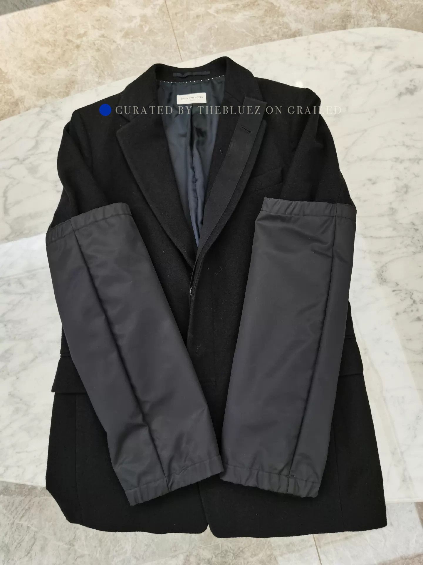 Dries Van Noten Vintage Black Jacket with Unique Sleeve Detail Size US M / EU 48-50 / 2 - 7 Thumbnail