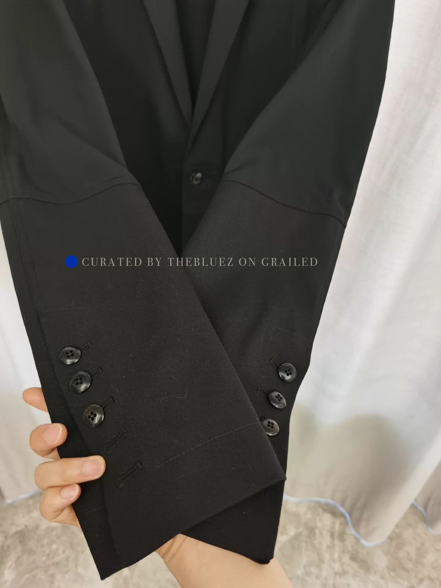Rick Owens Unique Black Paneled Summer Blazer Size US M / EU 48-50 / 2 - 8 Thumbnail