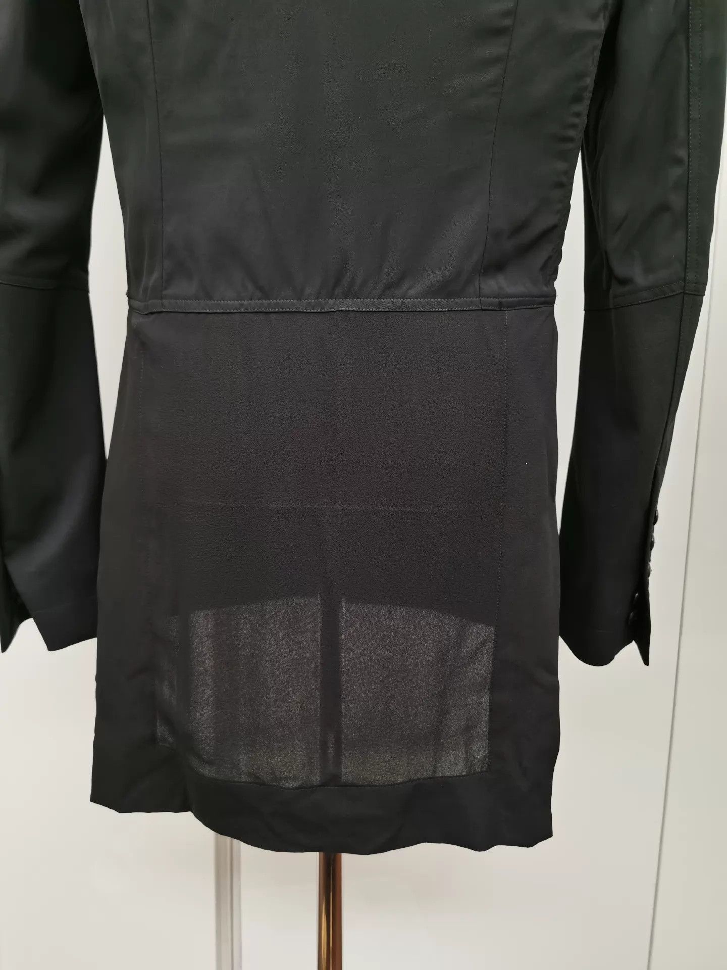 Rick Owens Unique Black Paneled Summer Blazer Size US M / EU 48-50 / 2 - 5 Thumbnail