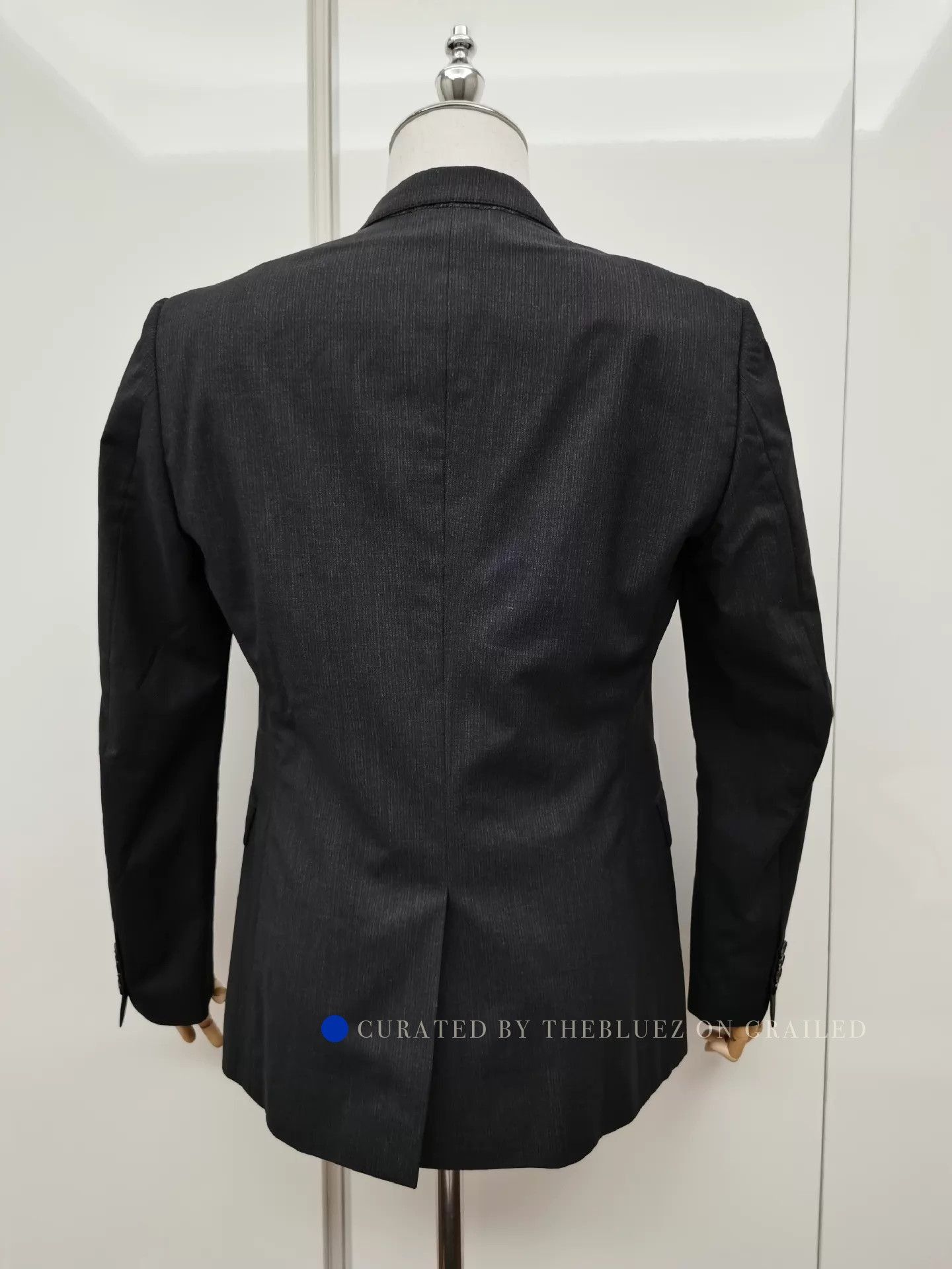 Burberry Dark Check Wool Suit in Black Size US M / EU 48-50 / 2 - 5 Thumbnail