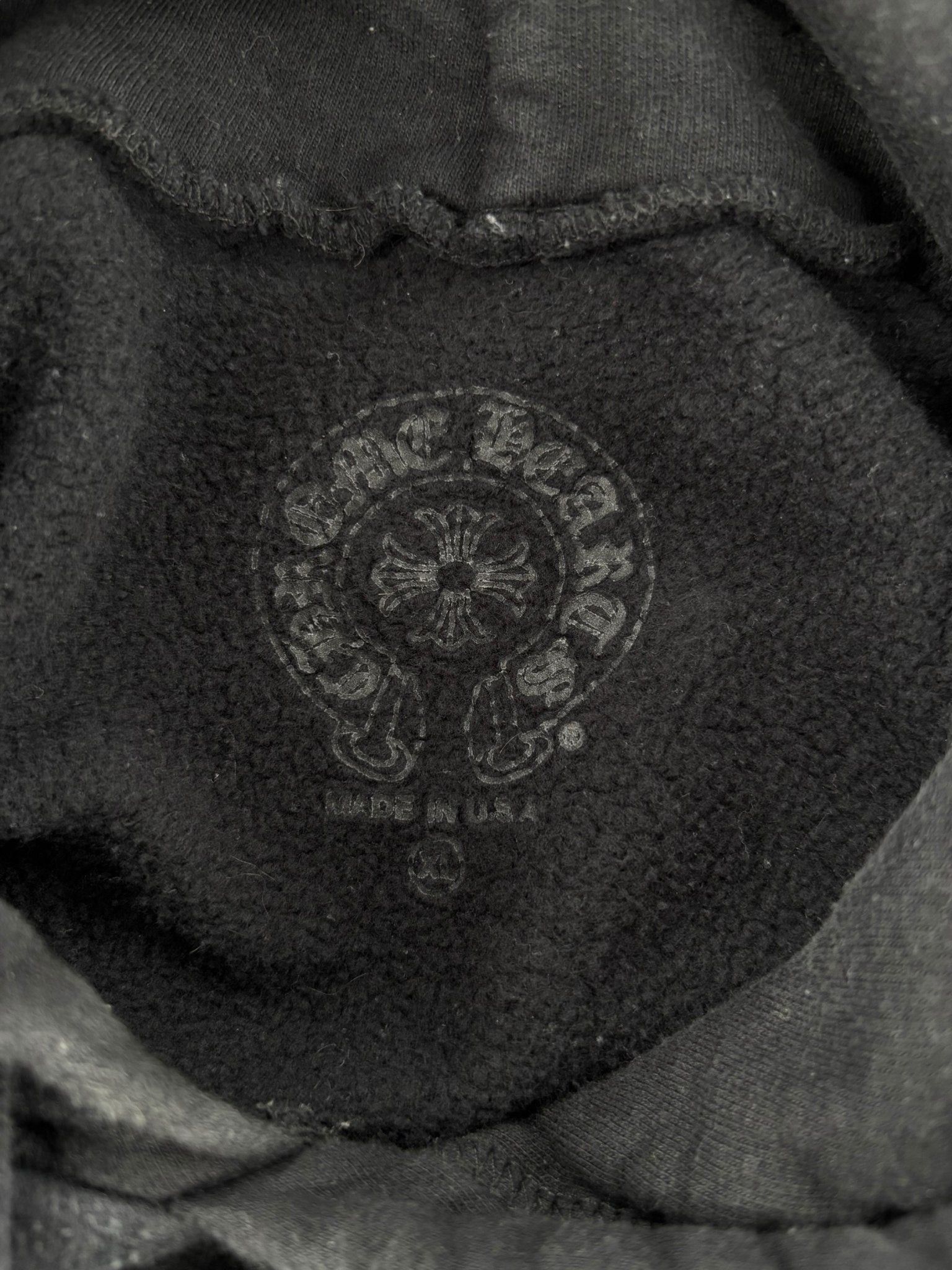 Chrome Hearts Online Exclusive Glitter Hoodie Black/Silver Size US XL / EU 56 / 4 - 6 Thumbnail