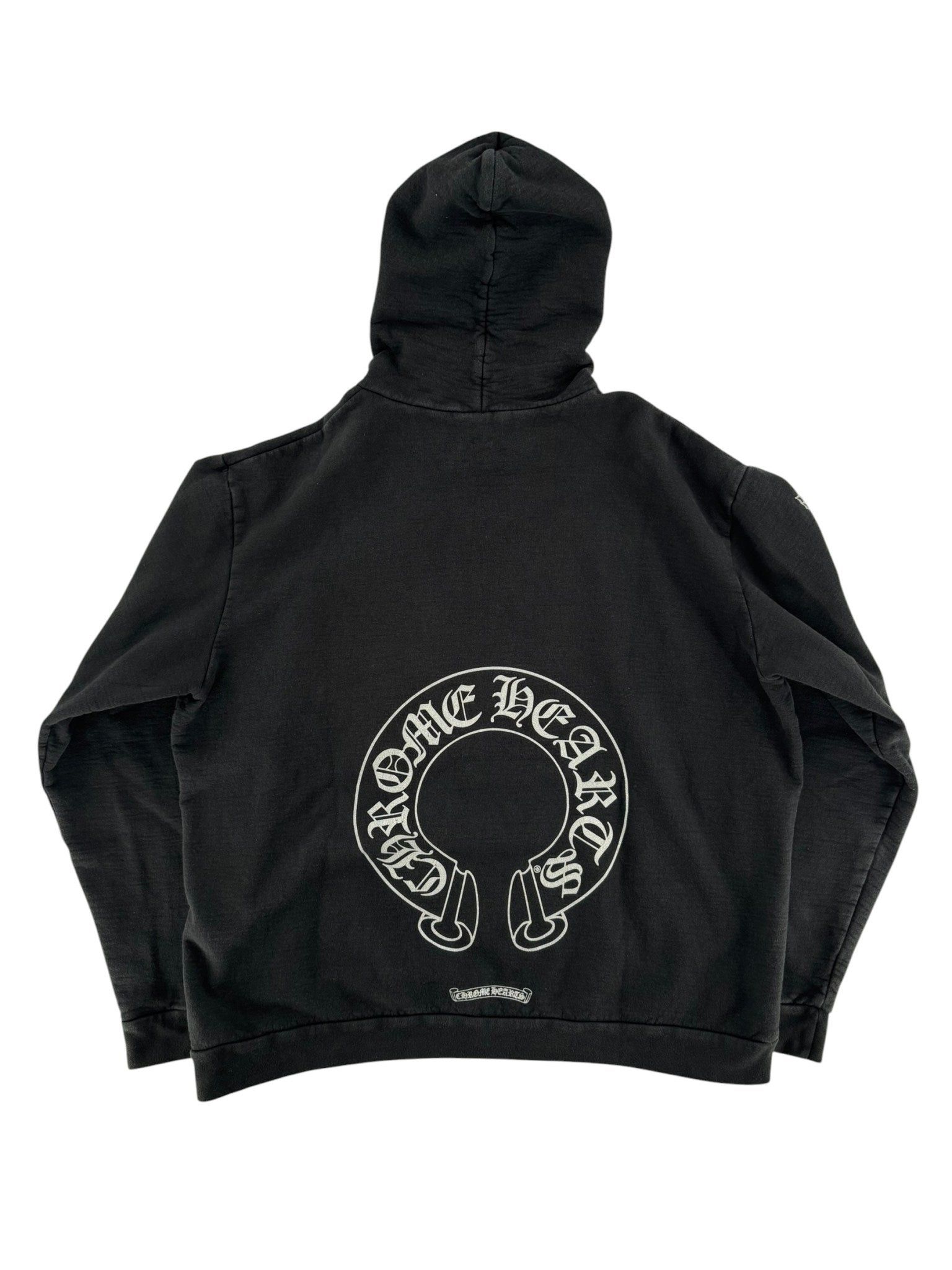 Chrome Hearts Online Exclusive Glitter Hoodie Black/Silver Size US XL / EU 56 / 4 - 7 Thumbnail