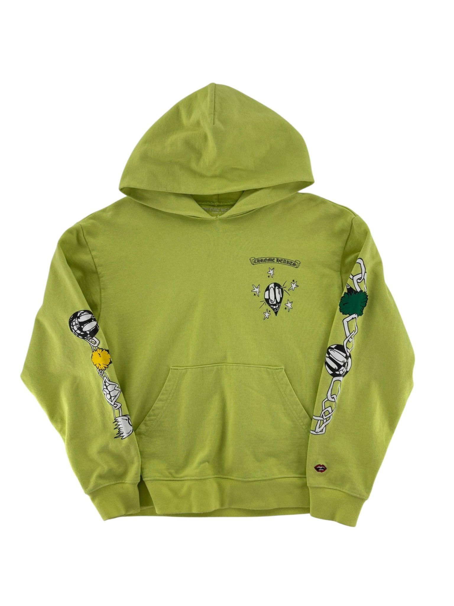 Chrome Hearts Matty Boy Link Hoodie Lime Green Size US M / EU 48-50 / 2 - 3 Thumbnail