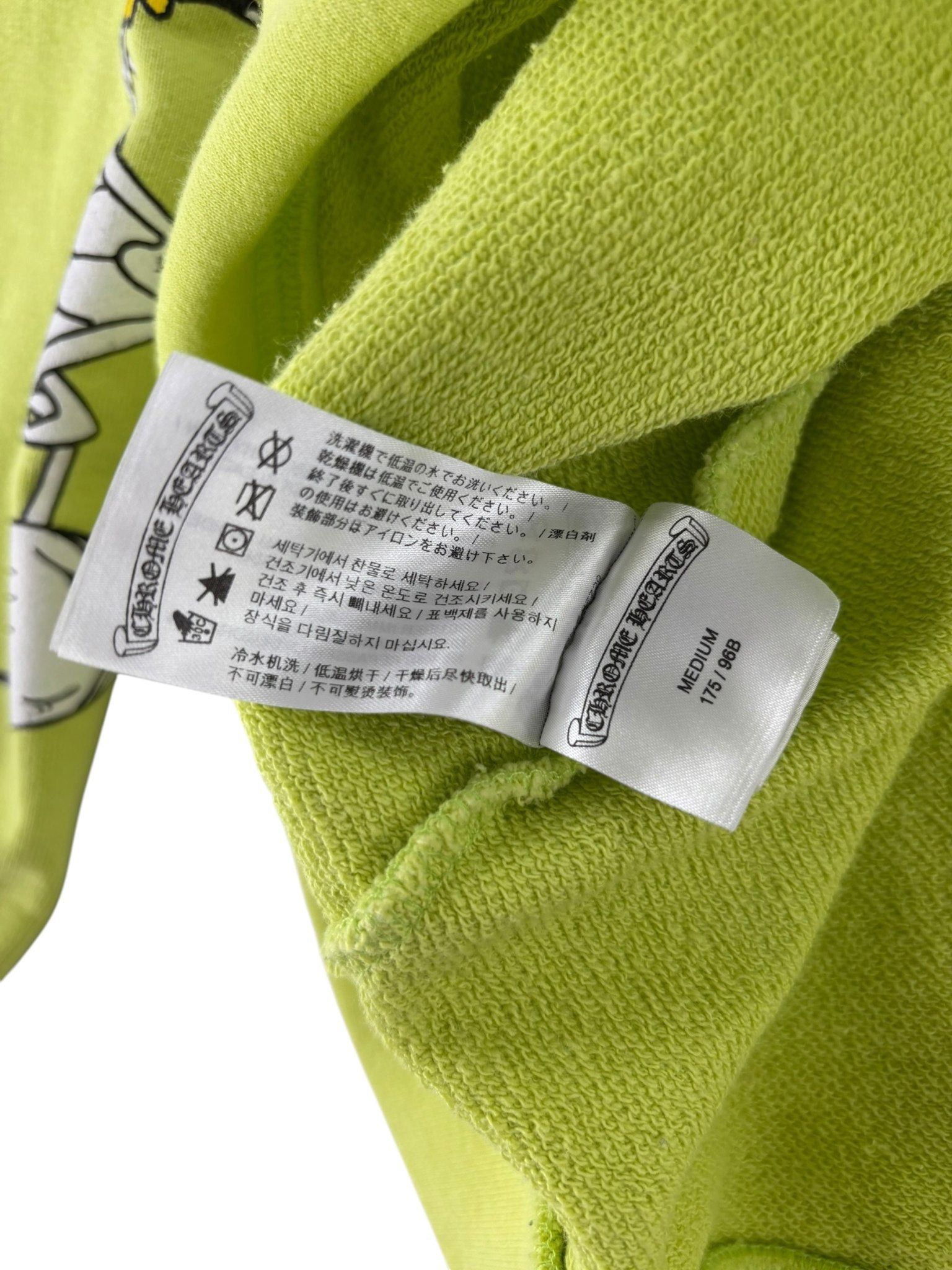 Chrome Hearts Matty Boy Link Hoodie Lime Green Size US M / EU 48-50 / 2 - 6 Thumbnail