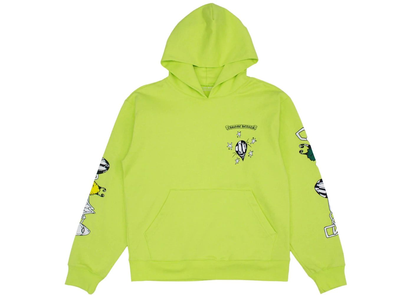 Chrome Hearts Matty Boy Link Hoodie Lime Green Size US M / EU 48-50 / 2 - 2 Thumbnail
