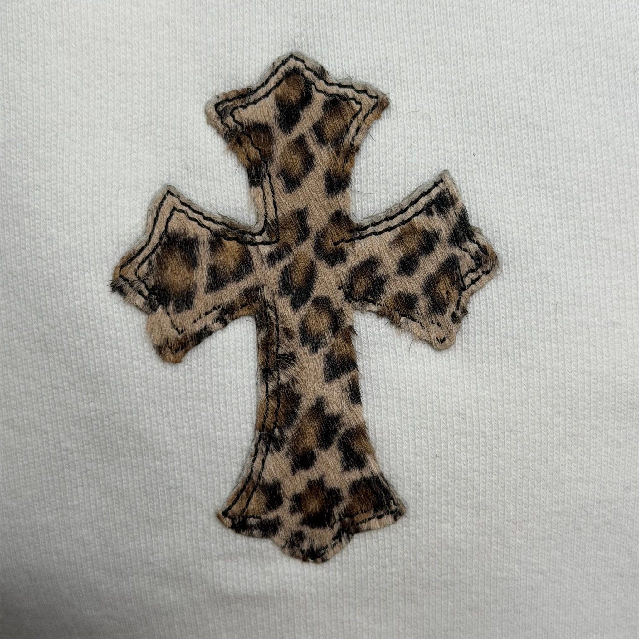 Chrome Hearts Leopard & White Leather Patch Sweatpants White Size US 32 / EU 48 - 9 Thumbnail