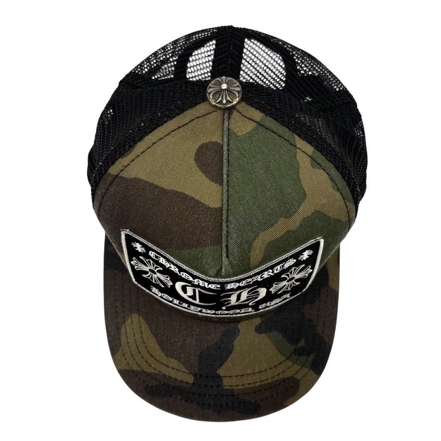 Chrome Hearts CH Hollywood Trucker Hat Camo/Black Size ONE SIZE - 2 Thumbnail
