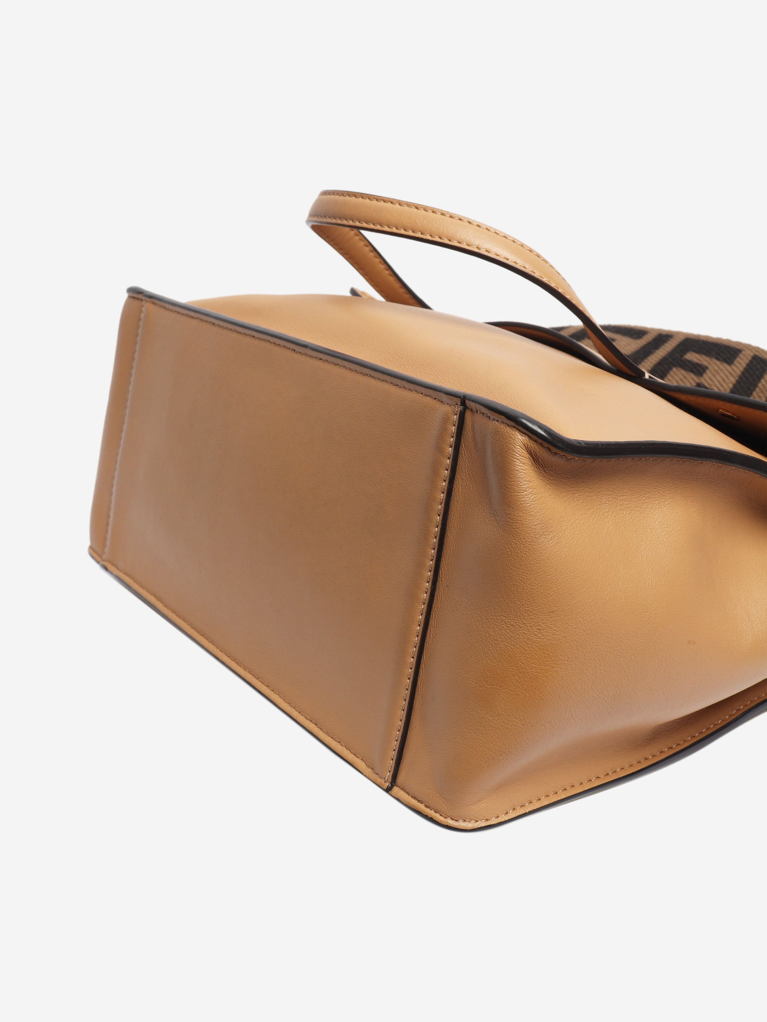Fendi Tan Flip leather tote bag Size ONE SIZE - 5 Thumbnail