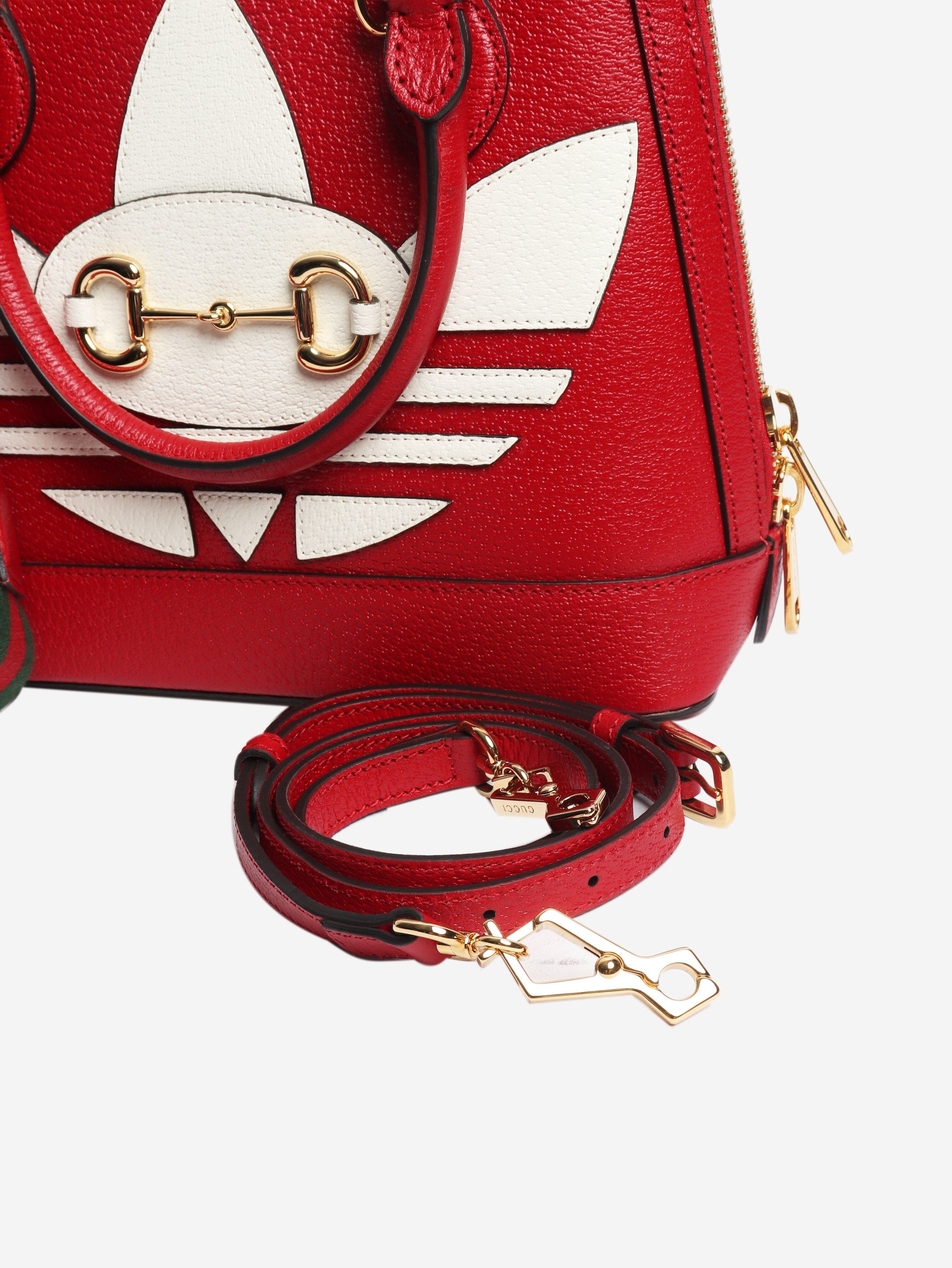 Gucci Red Horsebit 1955 leather shoulder bag Size ONE SIZE - 7 Thumbnail