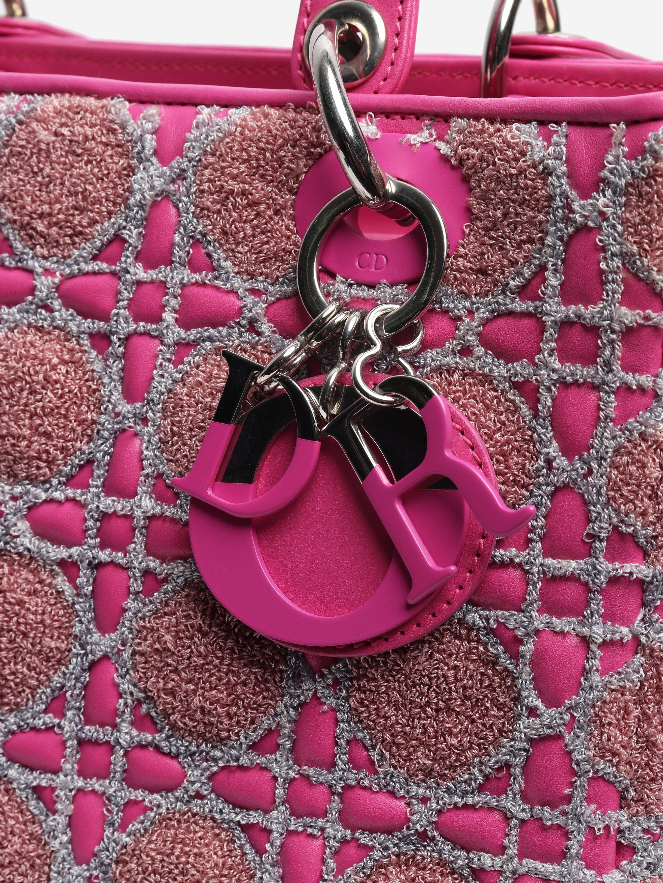 Dior Pink 2011 Tweed Lady bag Size ONE SIZE - 6 Thumbnail