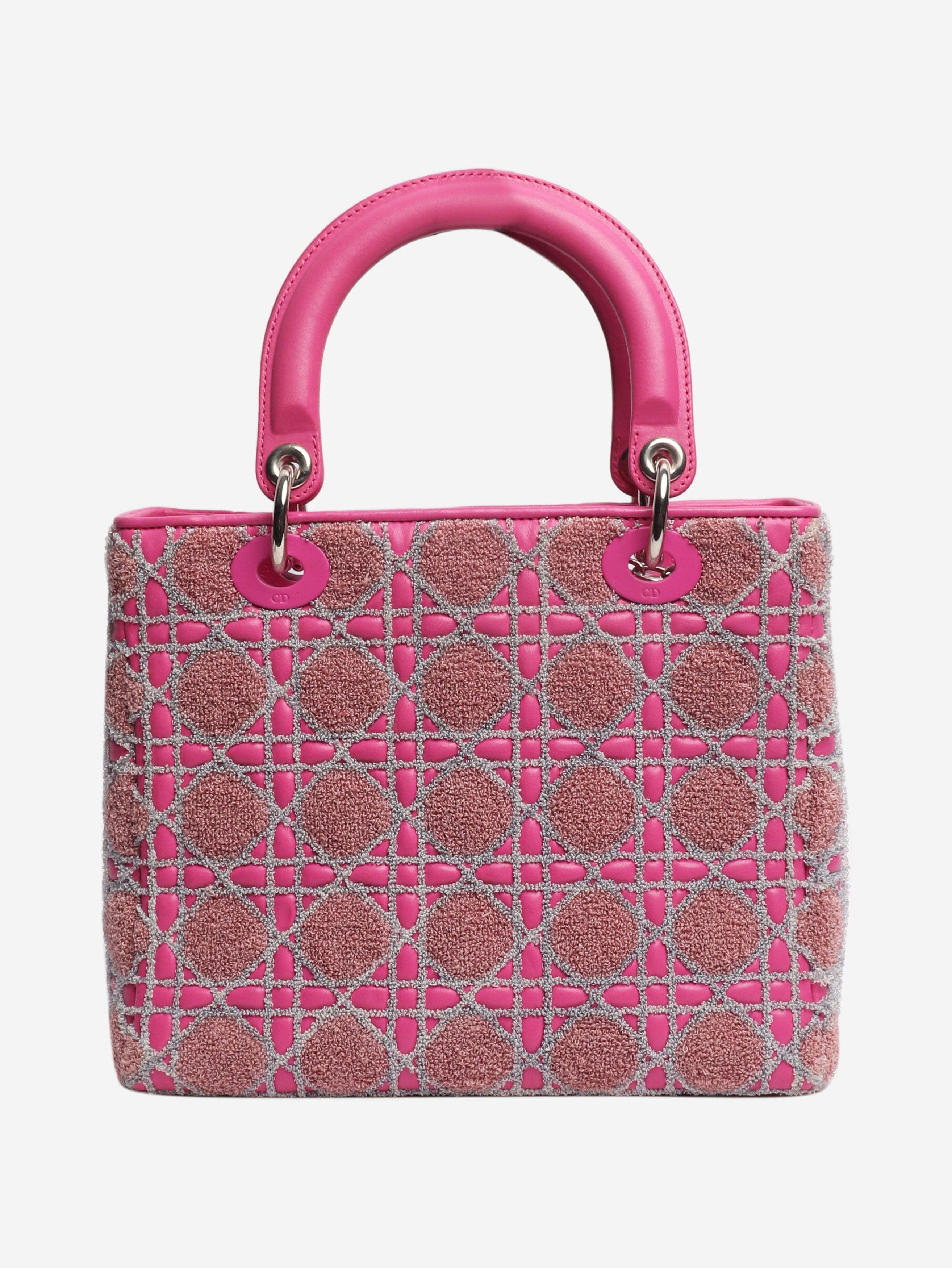 Dior Pink 2011 Tweed Lady bag Size ONE SIZE - 4 Thumbnail