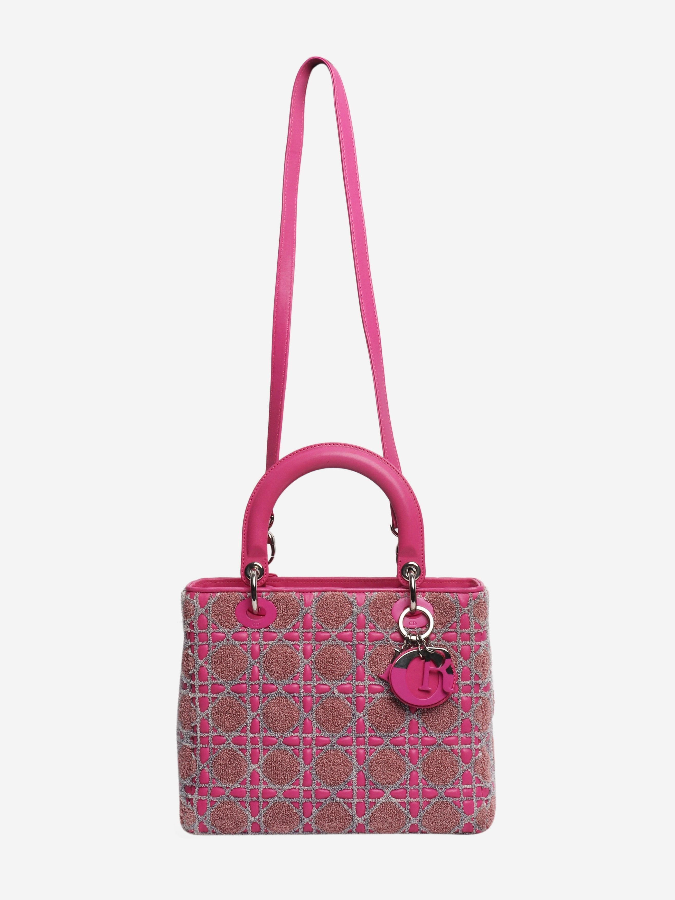 Dior Pink 2011 Tweed Lady bag Size ONE SIZE - 2 Thumbnail