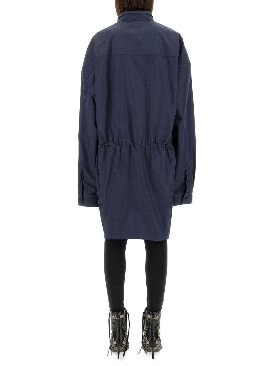 Balenciaga BALENCIAGA MINI SHIRT STYLE DRESS - BLUE (FR 38) Size S / US 4 / IT 40 - 3 Thumbnail