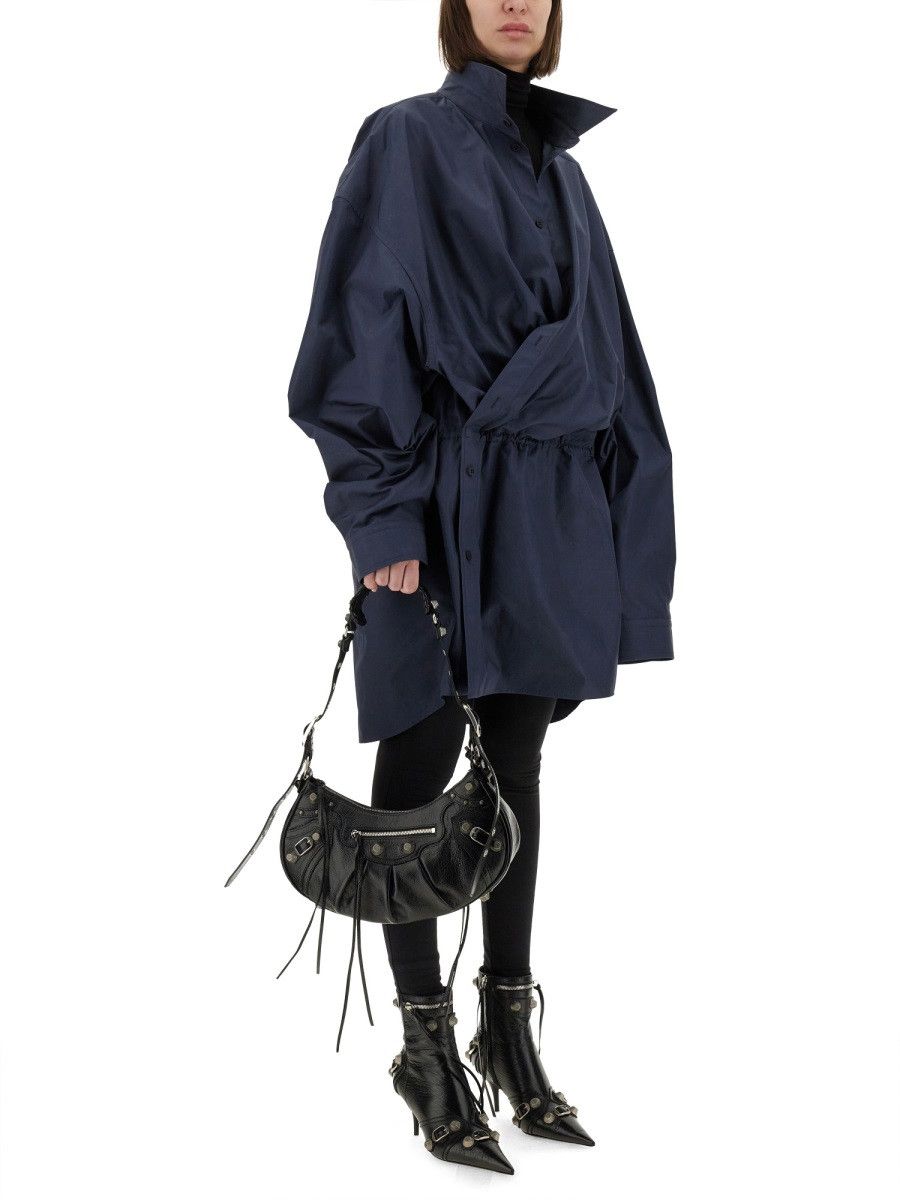 Balenciaga BALENCIAGA MINI SHIRT STYLE DRESS - BLUE (FR 36) Size XS / US 0-2 / IT 36-38 - 2 Thumbnail