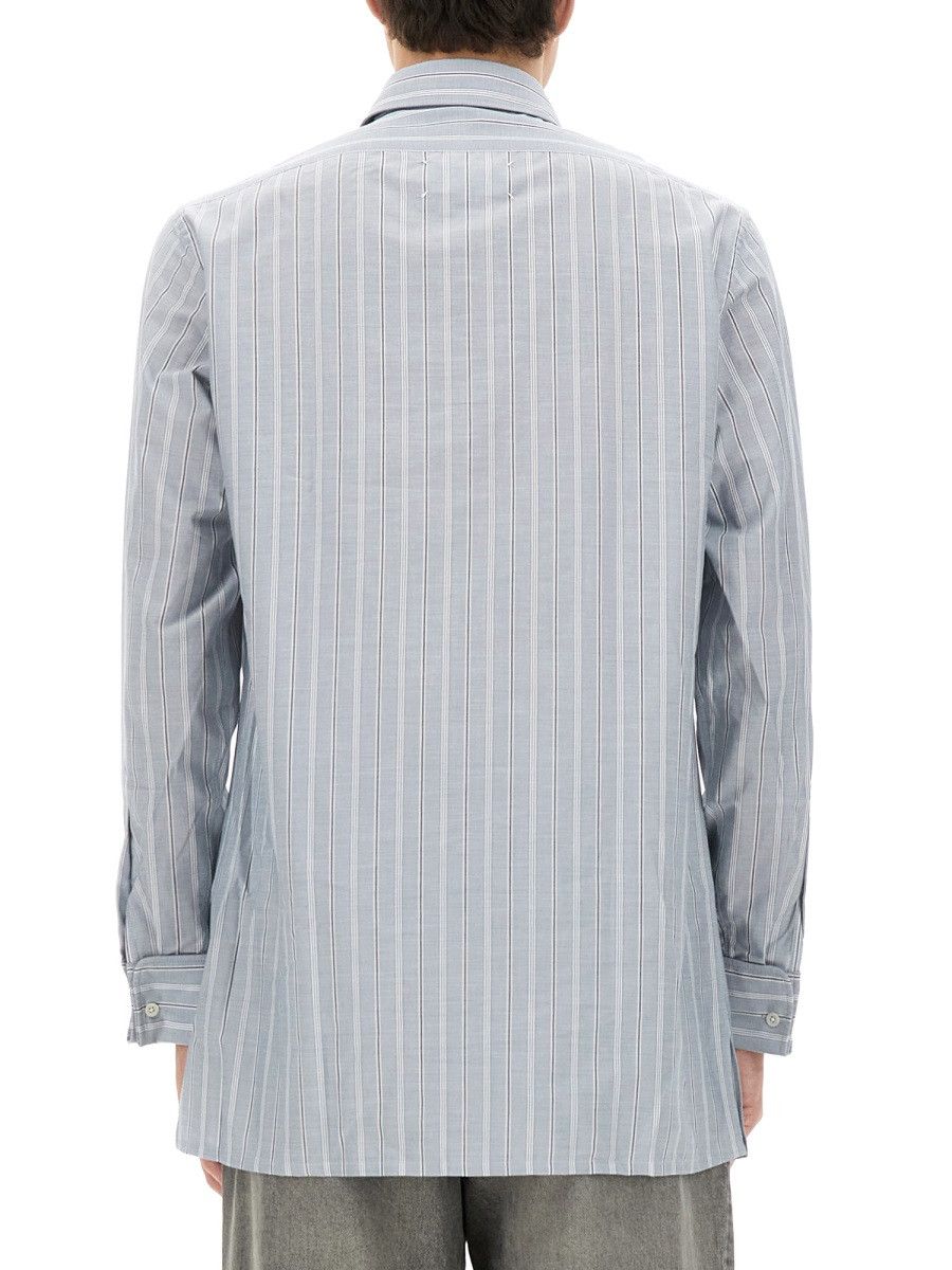 Maison Margiela MAISON MARGIELA STRIPED SHIRT - AZURE (SHIRT 39) Size US S / EU 44-46 / 1 - 3 Thumbnail