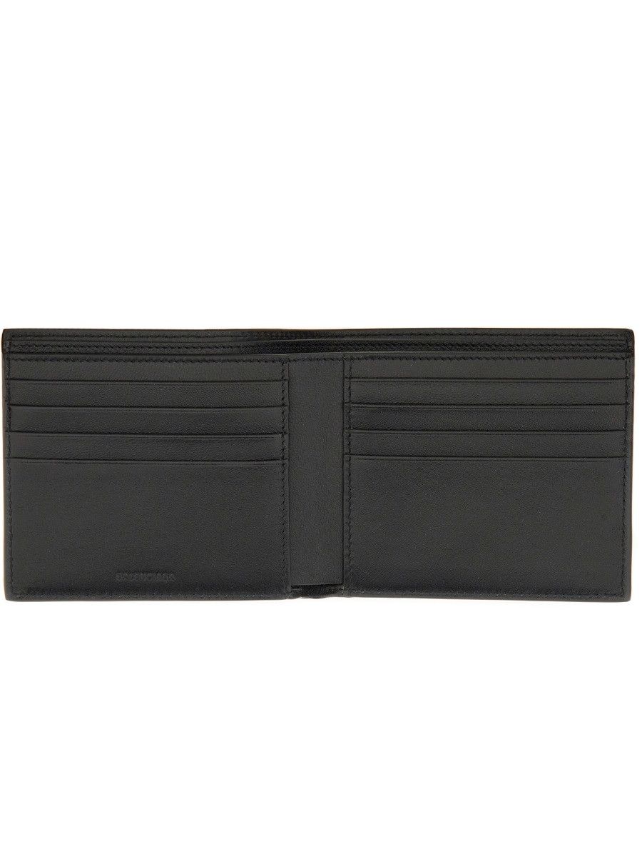 Balenciaga BALENCIAGA BI-FOLD "CASH" PORTFOLIO - BLACK Size ONE SIZE - 3 Thumbnail