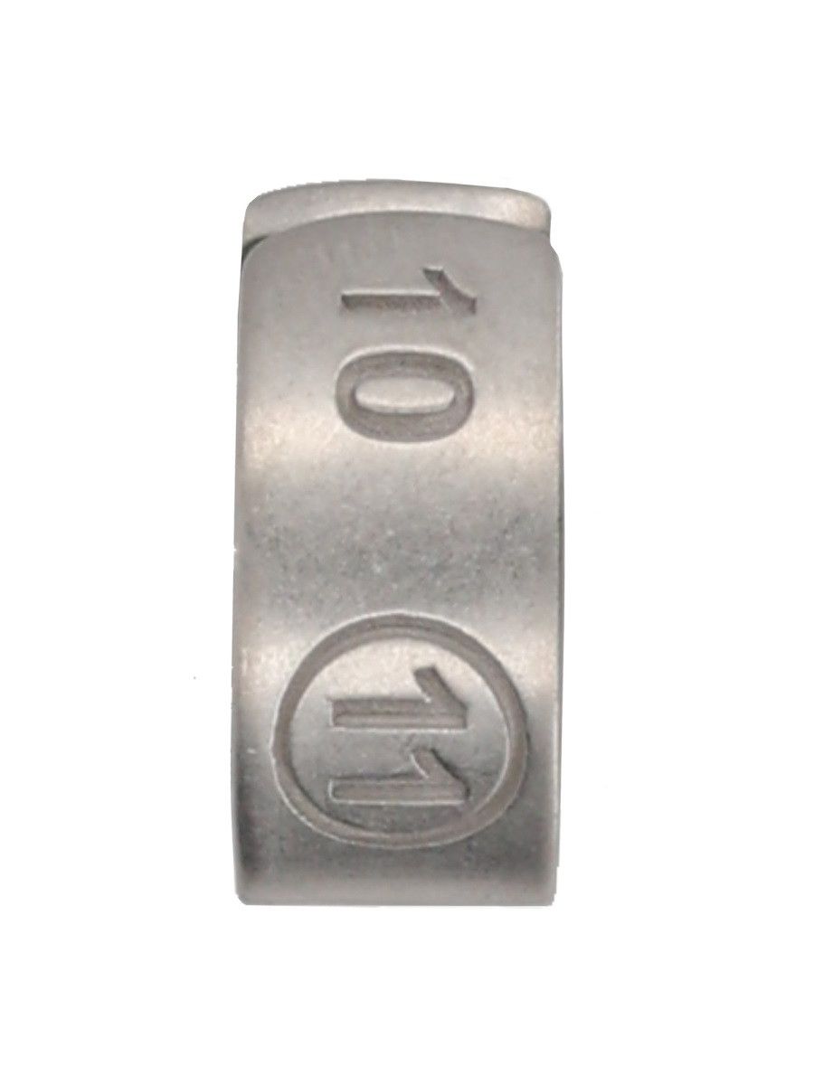Maison Margiela MAISON MARGIELA EAR CUFF "NUMBER REFERENCE" - GREY Size ONE SIZE - 2 Thumbnail