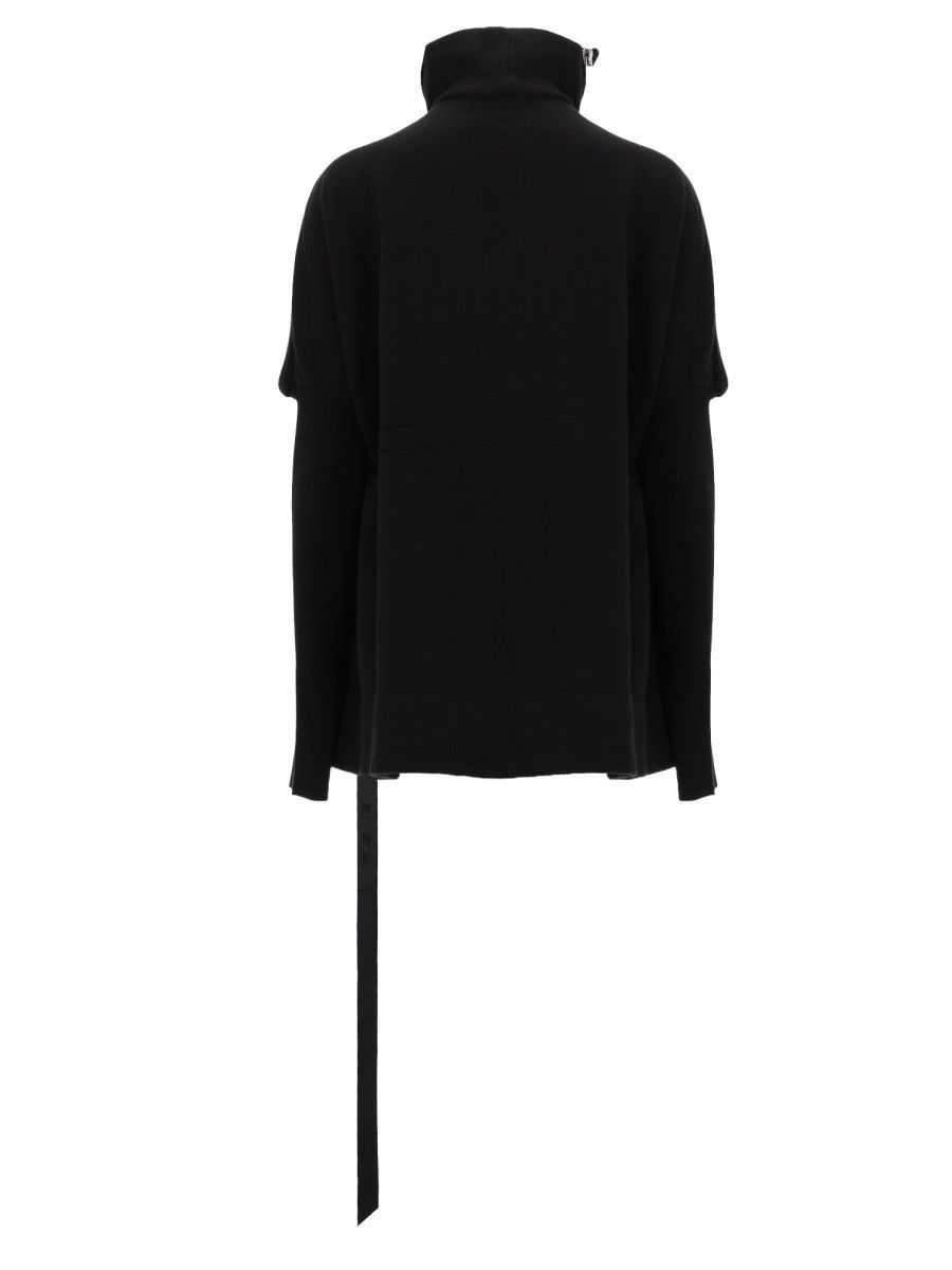 Rick Owens Drkshdw RICK OWENS DRKSHDW "MOUNTAIN SAIL" SWEATSHIRT - BLACK Size XS / US 0-2 / IT 36-38 - 3 Thumbnail