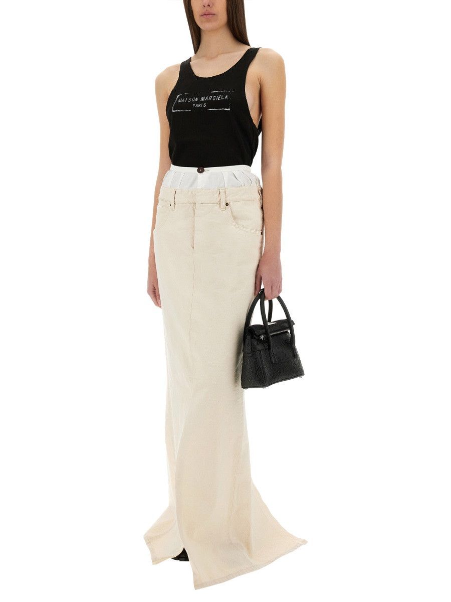 Maison Margiela MAISON MARGIELA LOGO PRINT TANK TOP - BLACK Size S / US 4 / IT 40 - 2 Thumbnail