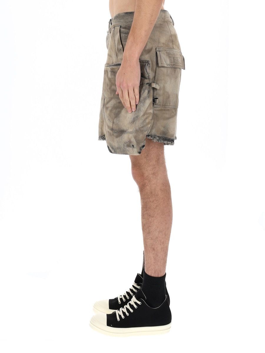 Rick Owens Drkshdw RICK OWENS DRKSHDW CARGO SHORTS "STEFAN" - BEIGE (JEANS 30) Size US 30 / EU 46 - 4 Thumbnail