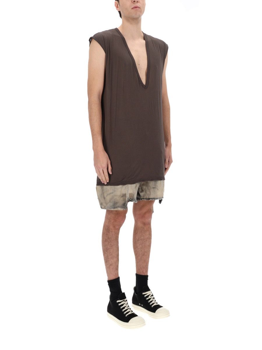 Rick Owens Drkshdw RICK OWENS DRKSHDW CARGO SHORTS "STEFAN" - BEIGE (JEANS 30) Size US 30 / EU 46 - 2 Thumbnail
