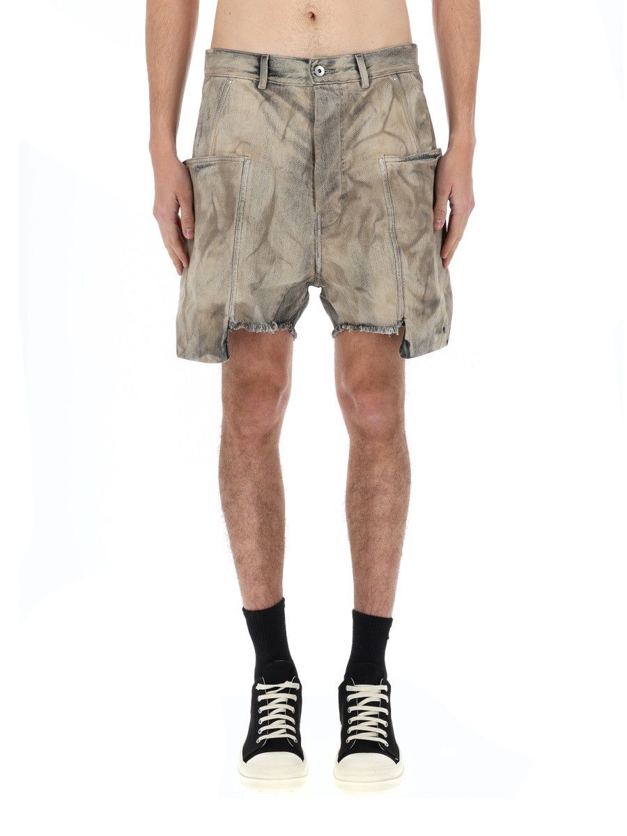 Rick Owens Drkshdw RICK OWENS DRKSHDW CARGO SHORTS "STEFAN" - BEIGE (JEANS 30) Size US 30 / EU 46 - 6 Thumbnail