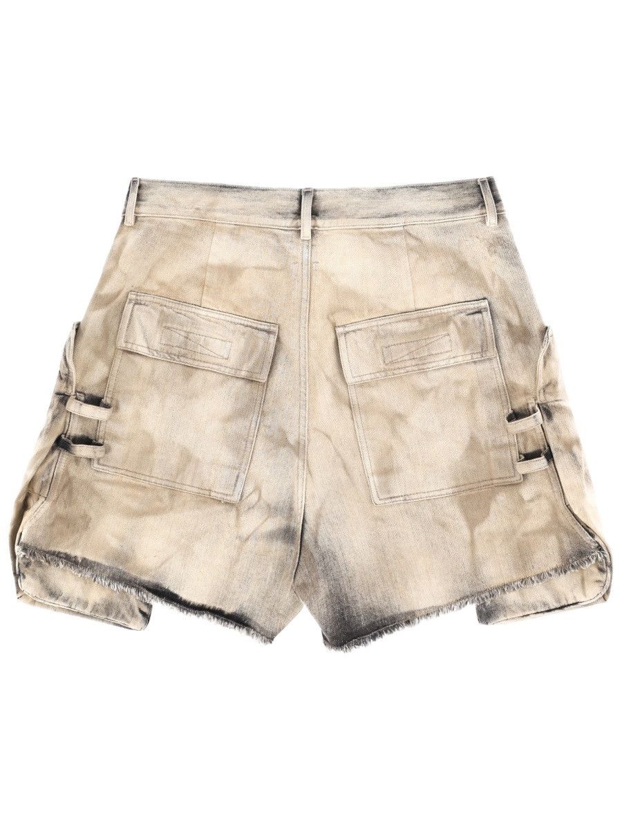 Rick Owens Drkshdw RICK OWENS DRKSHDW CARGO SHORTS "STEFAN" - BEIGE (JEANS 31) Size US 31 - 3 Thumbnail