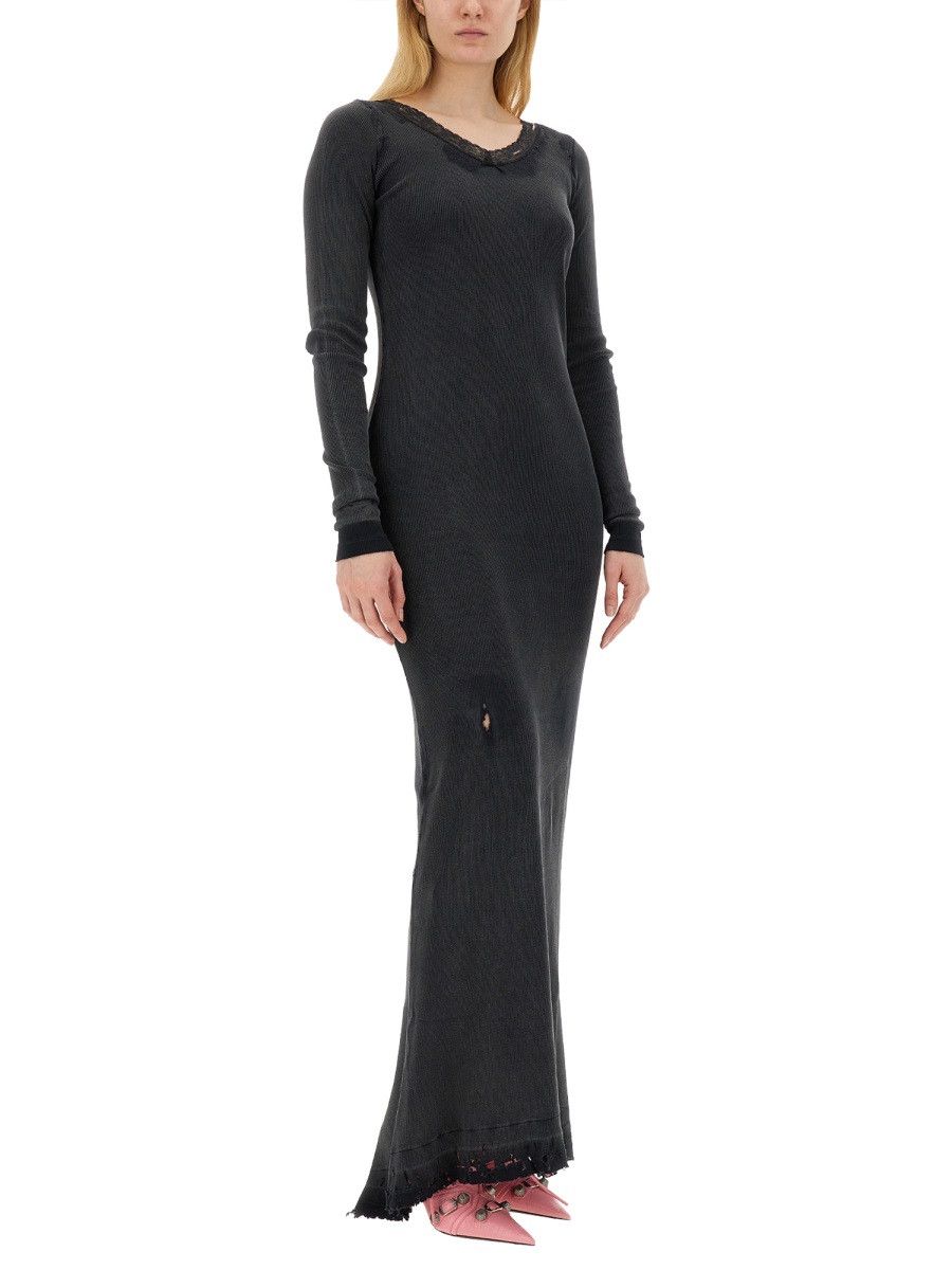 Balenciaga BALENCIAGA LONG DRESS - BLACK Size S / US 4 / IT 40 - 2 Thumbnail