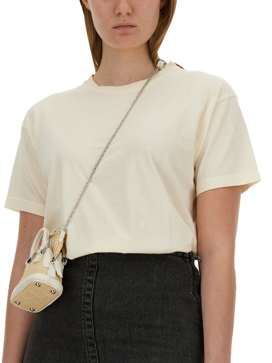 Maison Margiela MAISON MARGIELA JERSEY T-SHIRT - POWDER Size S / US 4 / IT 40 - 4 Thumbnail