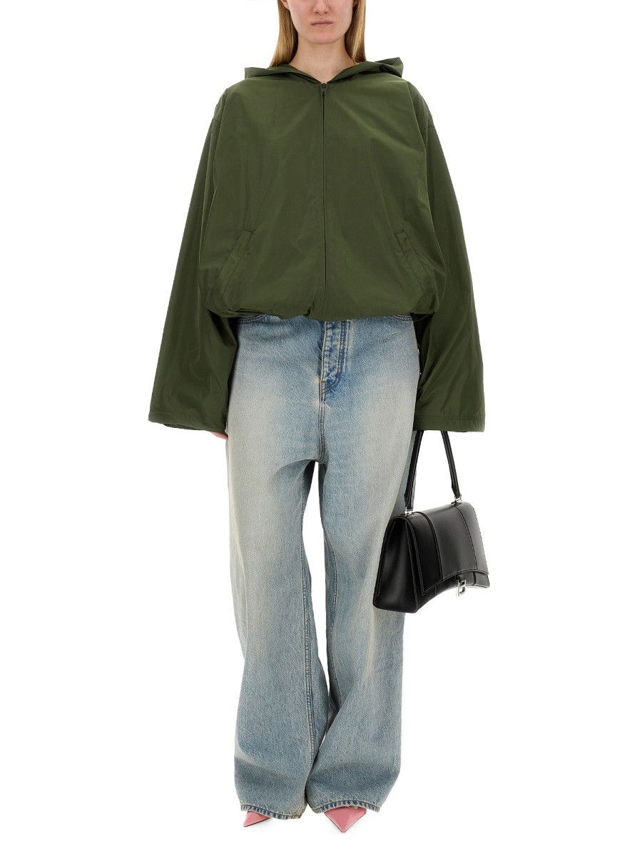 Balenciaga BALENCIAGA HOODED JACKET - BROWN (NUMERIC 1) Size S / US 4 / IT 40 - 2 Thumbnail