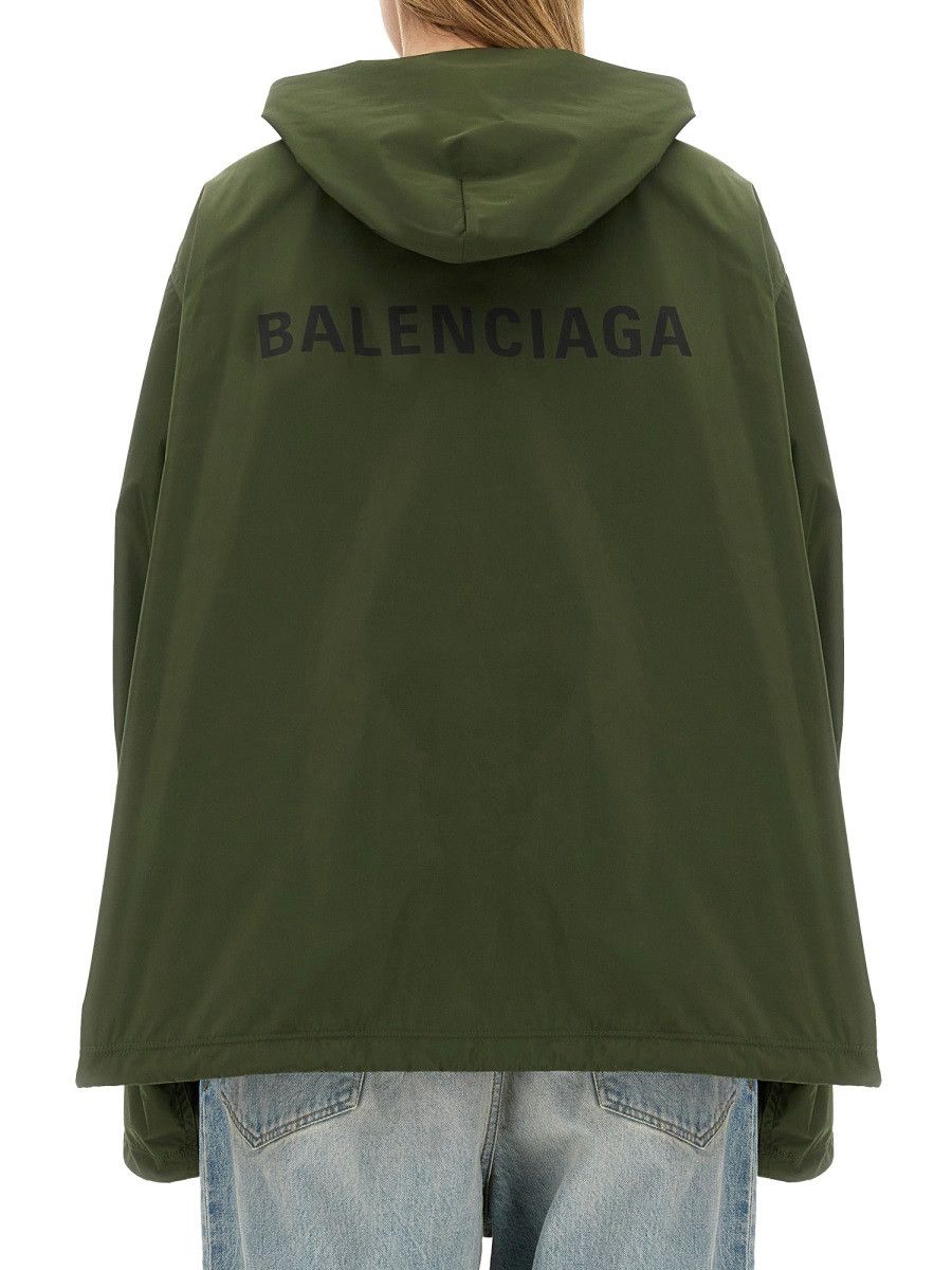 Balenciaga BALENCIAGA HOODED JACKET - BROWN (NUMERIC 1) Size S / US 4 / IT 40 - 3 Thumbnail