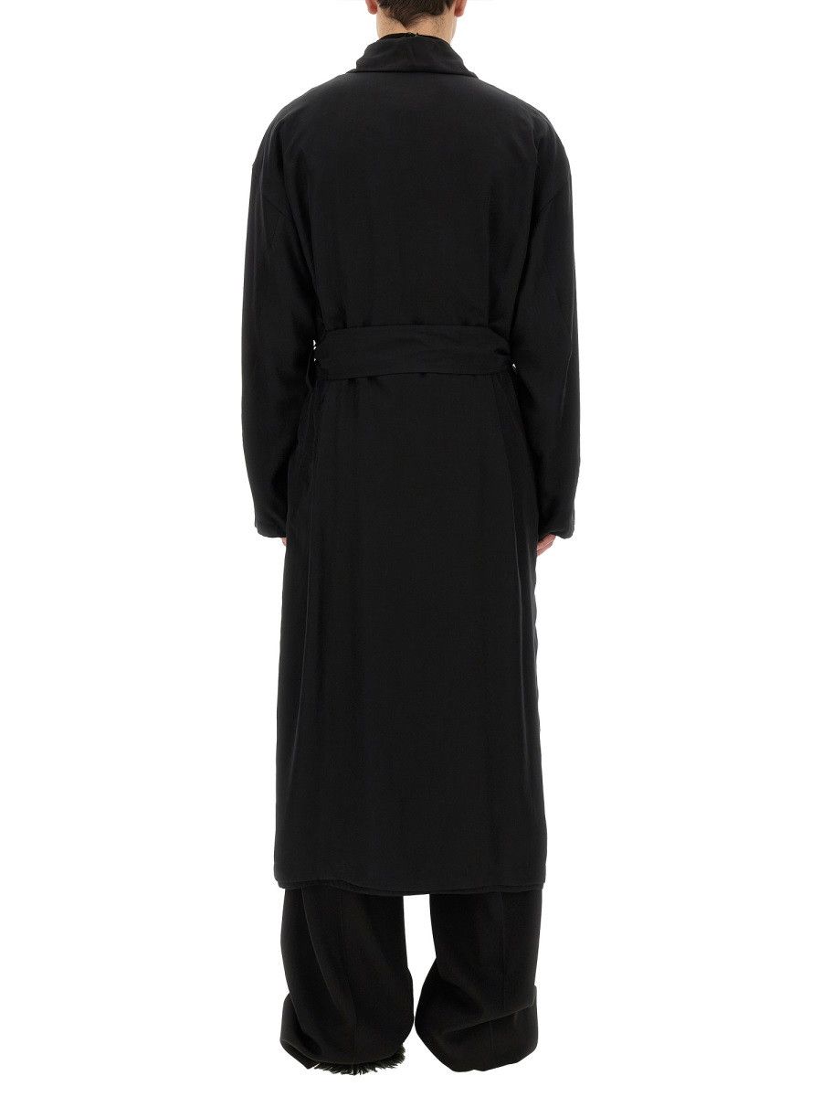 Balenciaga BALENCIAGA BELTED TRENCH COAT - BLACK (NUMERIC 2) Size US M / EU 48-50 / 2 - 3 Thumbnail
