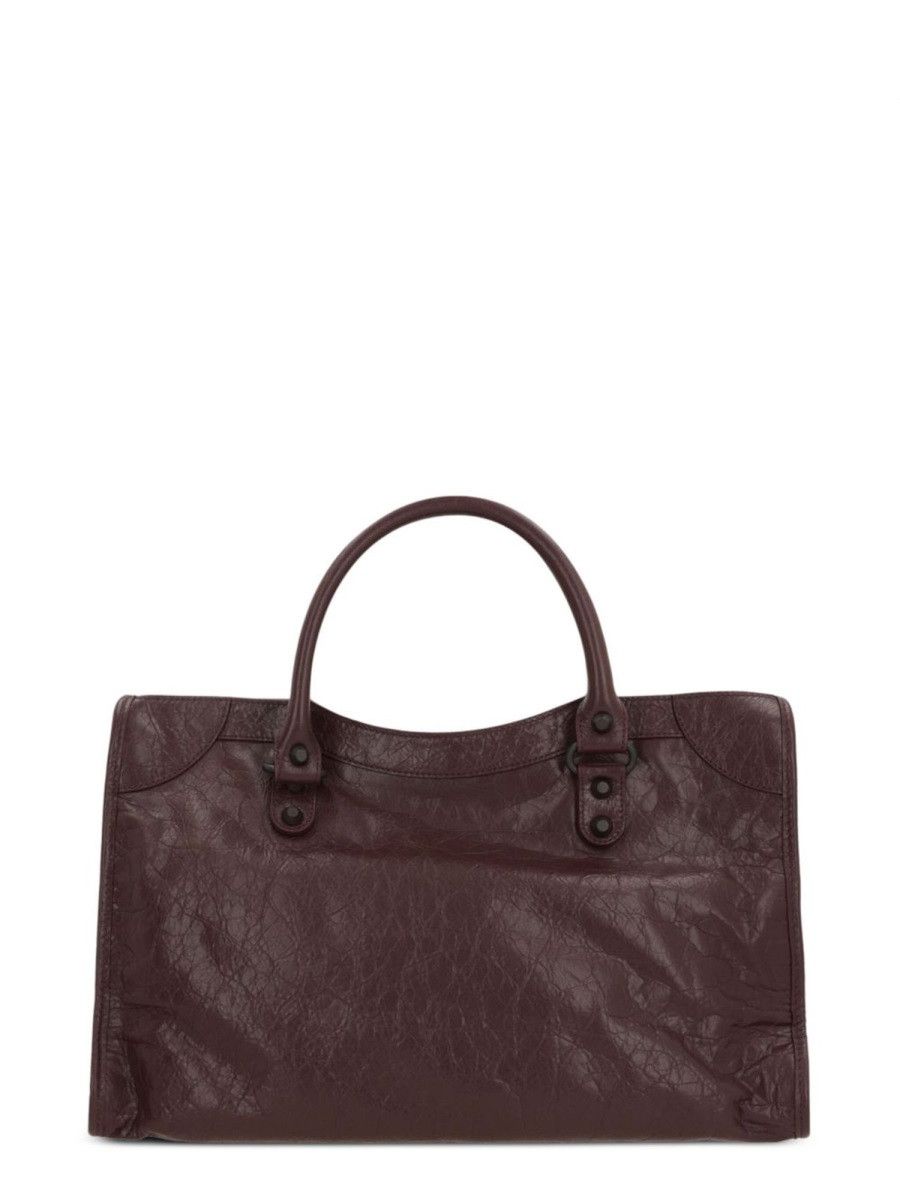 Balenciaga BALENCIAGA LE CITY BAG MEDIUM - BORDEAUX Size ONE SIZE - 2 Thumbnail
