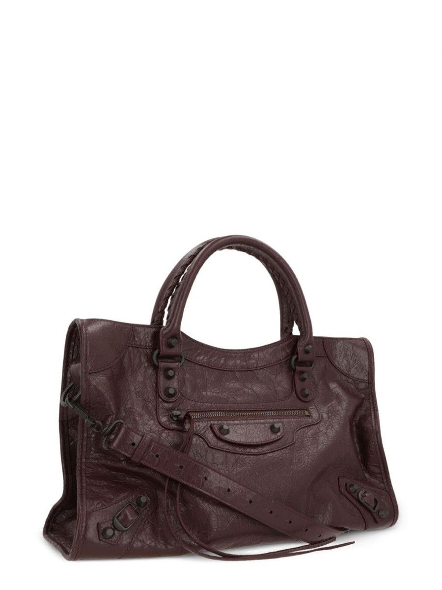 Balenciaga BALENCIAGA LE CITY BAG MEDIUM - BORDEAUX Size ONE SIZE - 3 Thumbnail