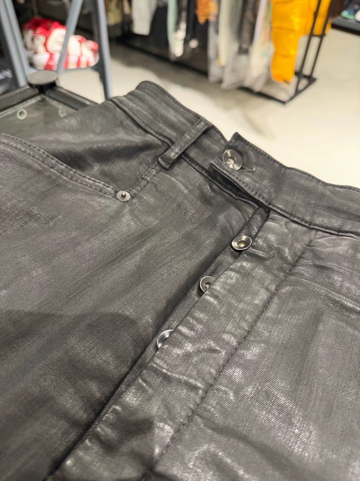Rick Owens Rick Owens Waxed Jeans Size 26 Size 26" / US 2 / IT 38 - 8 Thumbnail