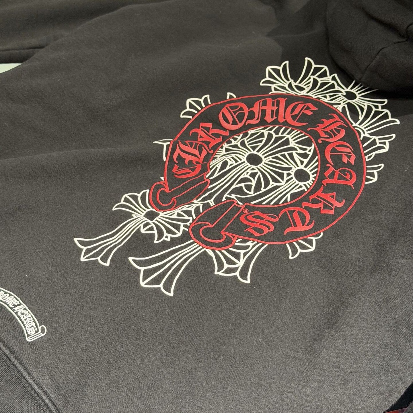 Chrome Hearts Chrome Hearts Red Horseshoe Zip Hoodie Size L Size US L / EU 52-54 / 3 - 4 Thumbnail