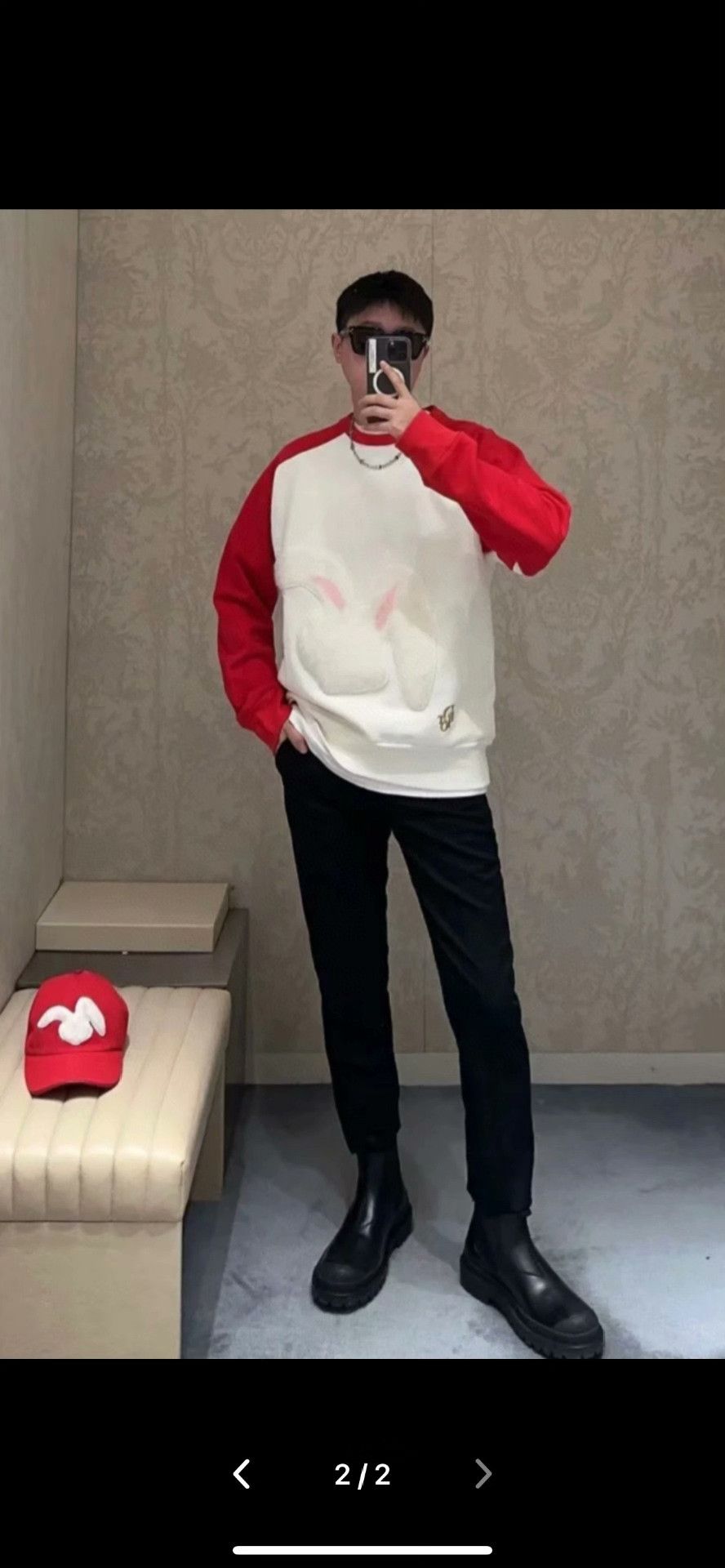Dior Dior Rabbit Patch Sweatshirt Size L Size US L / EU 52-54 / 3 - 4 Thumbnail