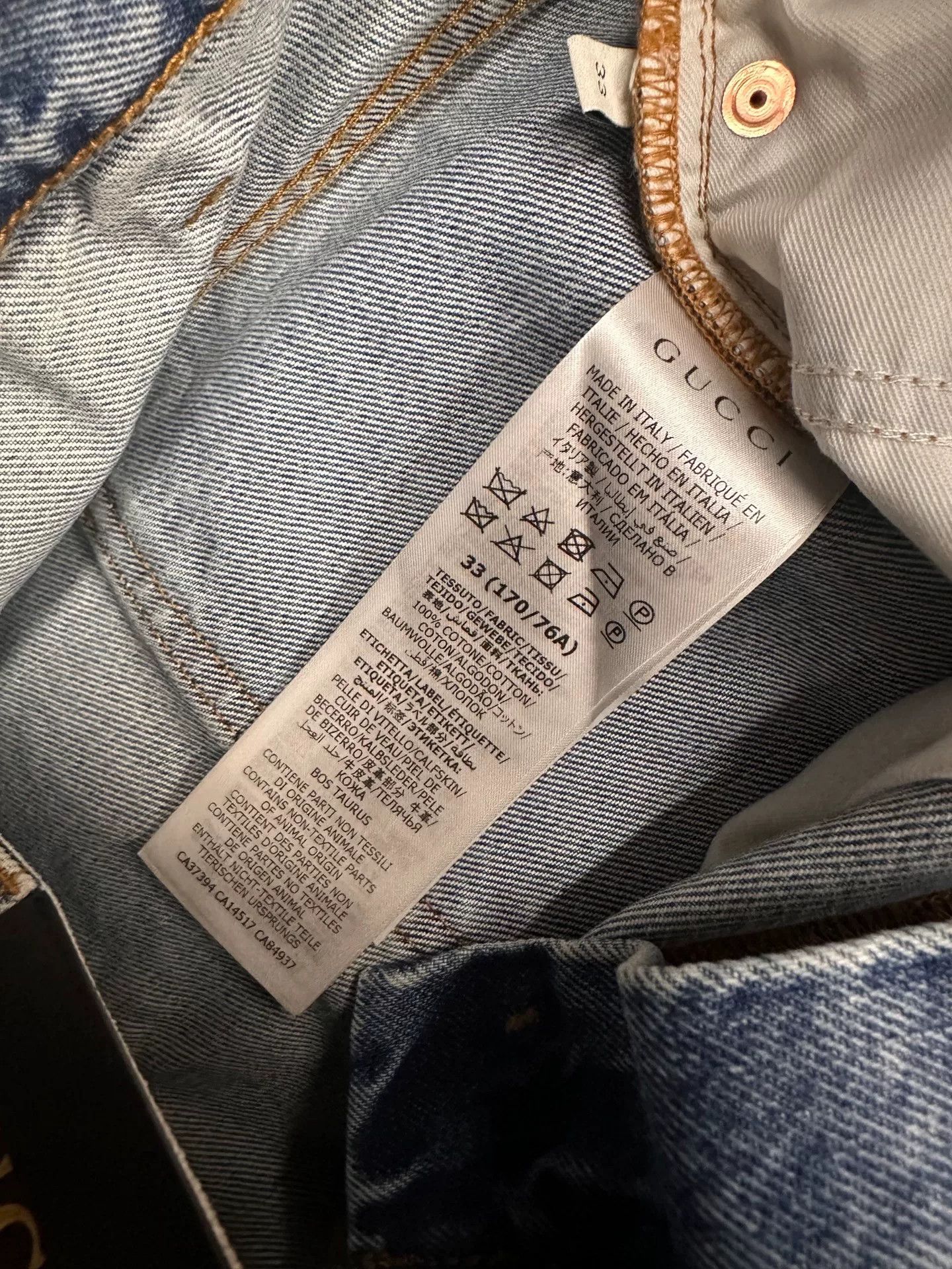 Gucci Gucci Distressed Denim Jeans Size 33 Size US 33 - 8 Thumbnail