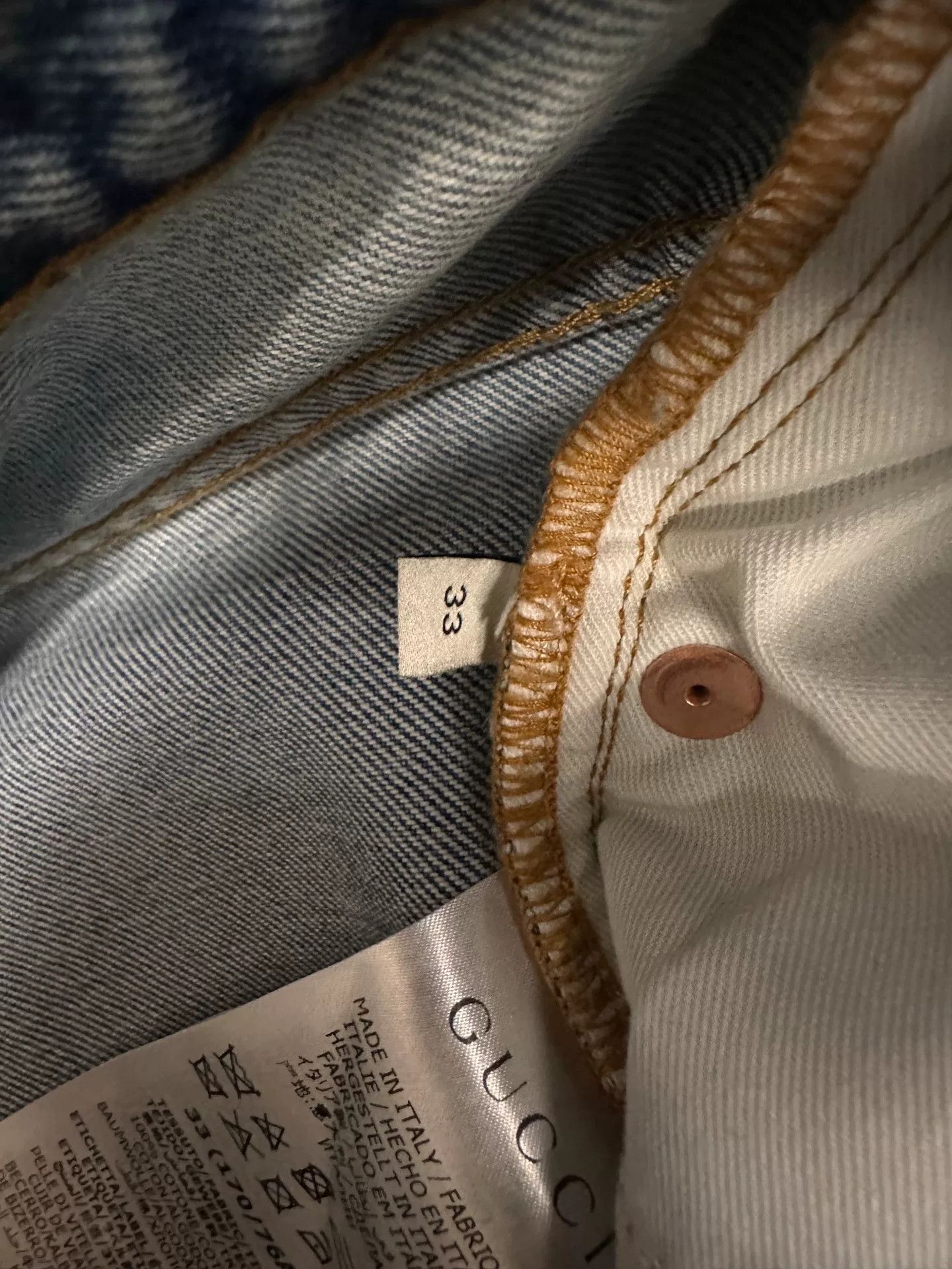 Gucci Gucci Distressed Denim Jeans Size 33 Size US 33 - 9 Thumbnail