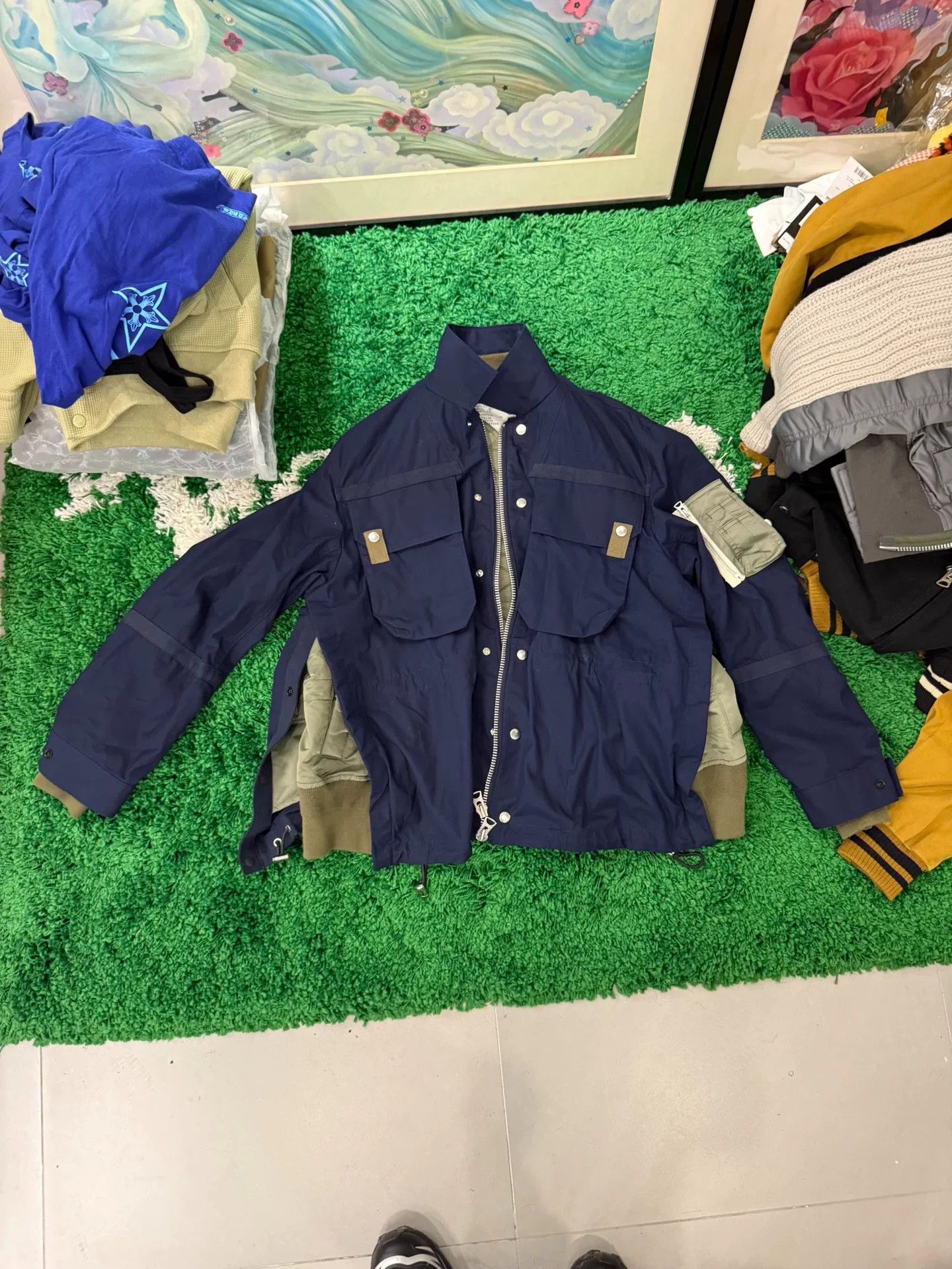 Sacai Sacai MA-1 Twill Blouson Jacket US M Size US M / EU 48-50 / 2 - 4 Thumbnail
