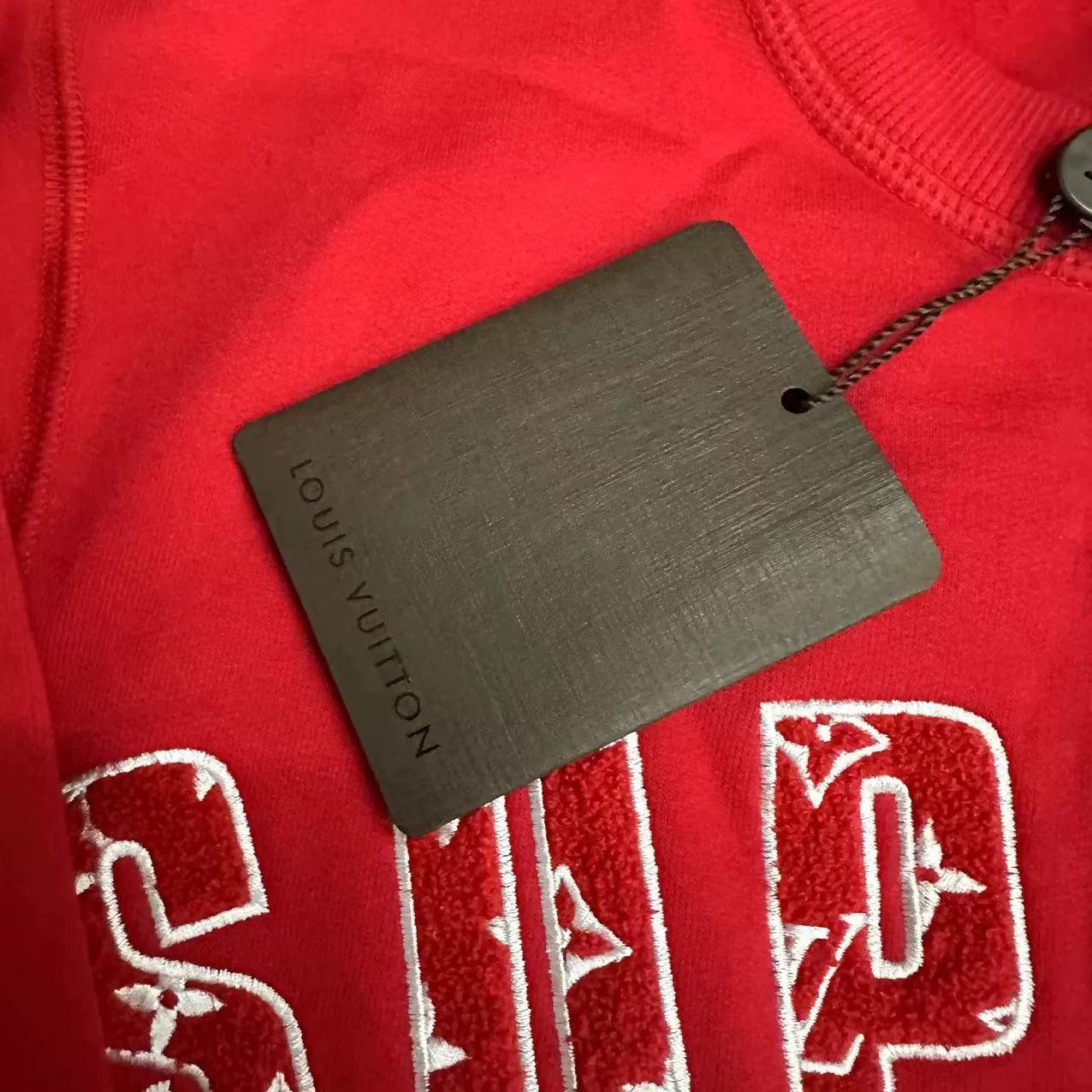 Louis Vuitton Louis Vuitton x Supreme Logo Sweatshirt XXS Size US XXS / EU 40 - 6 Thumbnail