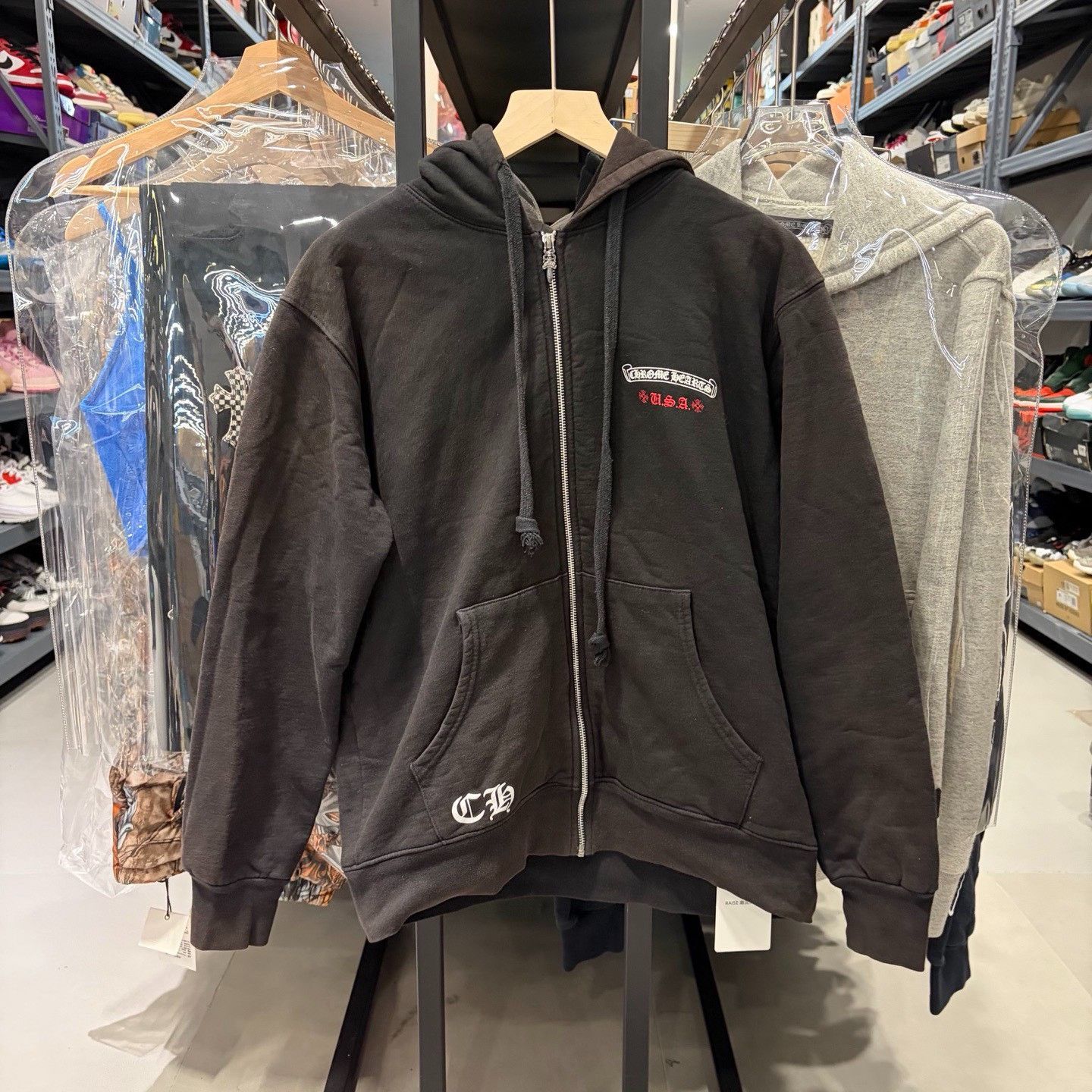 Chrome Hearts Chrome Hearts US Flag Zip Up Hoodie Size L Size US L / EU 52-54 / 3 - 2 Thumbnail