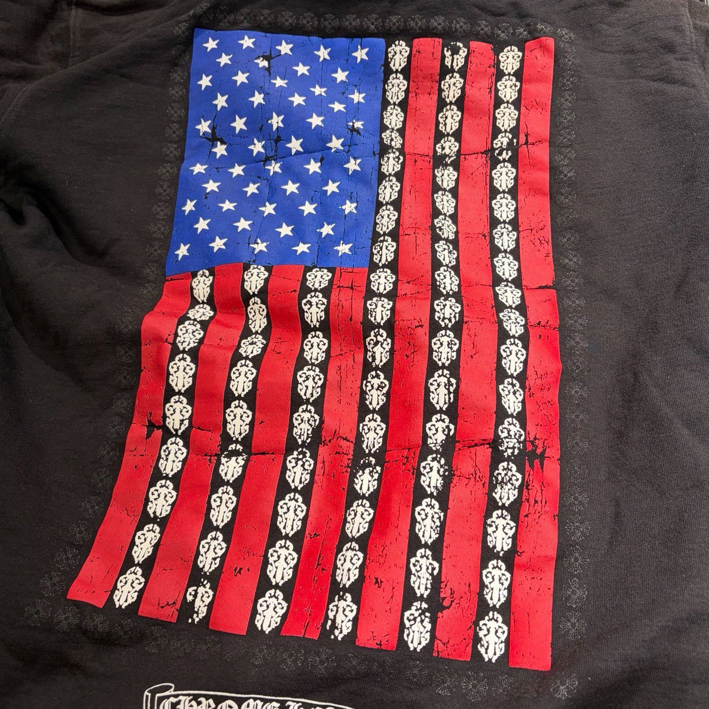 Chrome Hearts Chrome Hearts US Flag Zip Up Hoodie Size L Size US L / EU 52-54 / 3 - 7 Thumbnail
