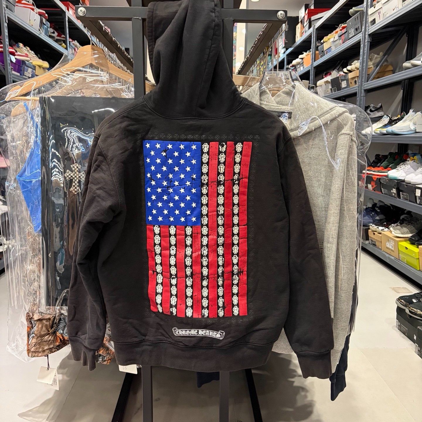Chrome Hearts Chrome Hearts US Flag Zip Up Hoodie Size L Size US L / EU 52-54 / 3 - 3 Thumbnail