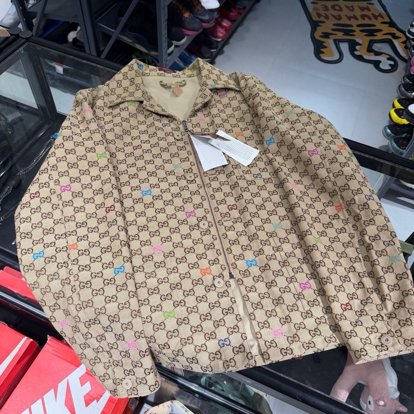Gucci Gucci GG Canvas Logo Jacket Size M Size US M / EU 48-50 / 2 - 7 Thumbnail