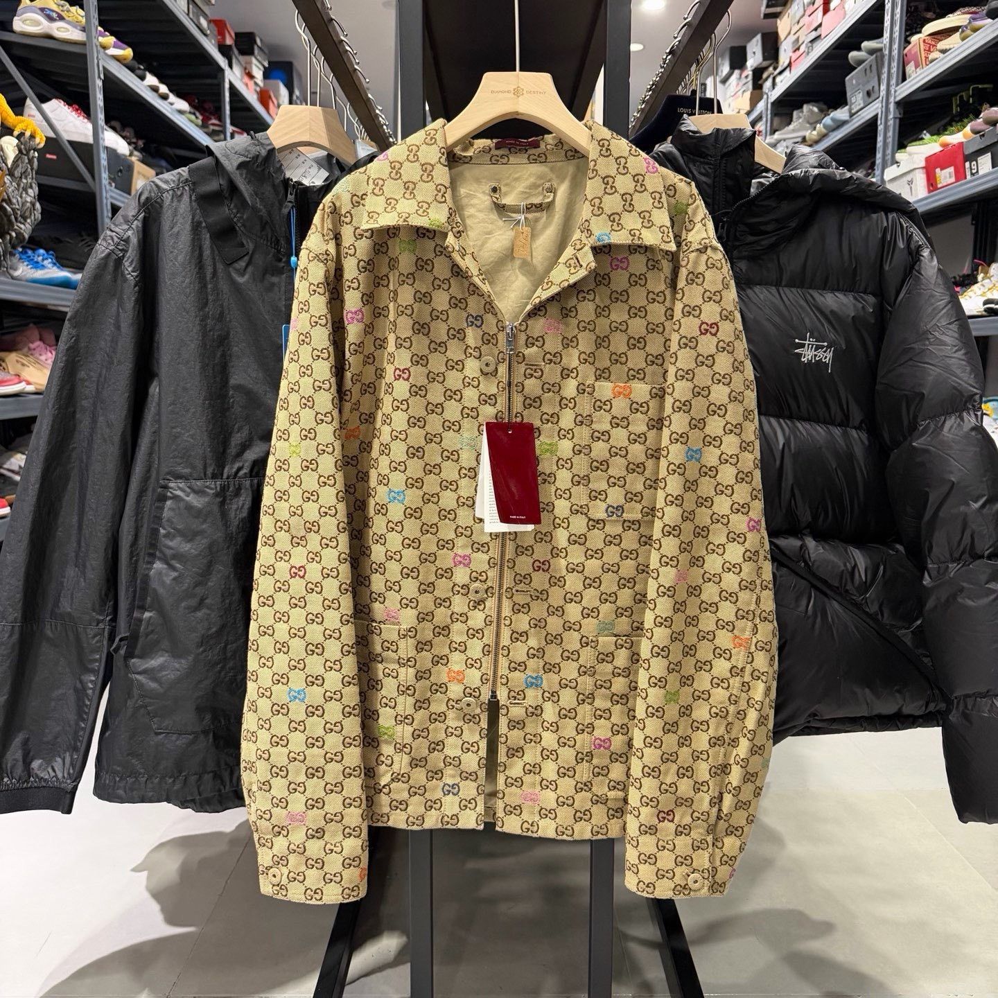 Gucci Gucci GG Canvas Logo Jacket Size M Size US M / EU 48-50 / 2 - 2 Thumbnail